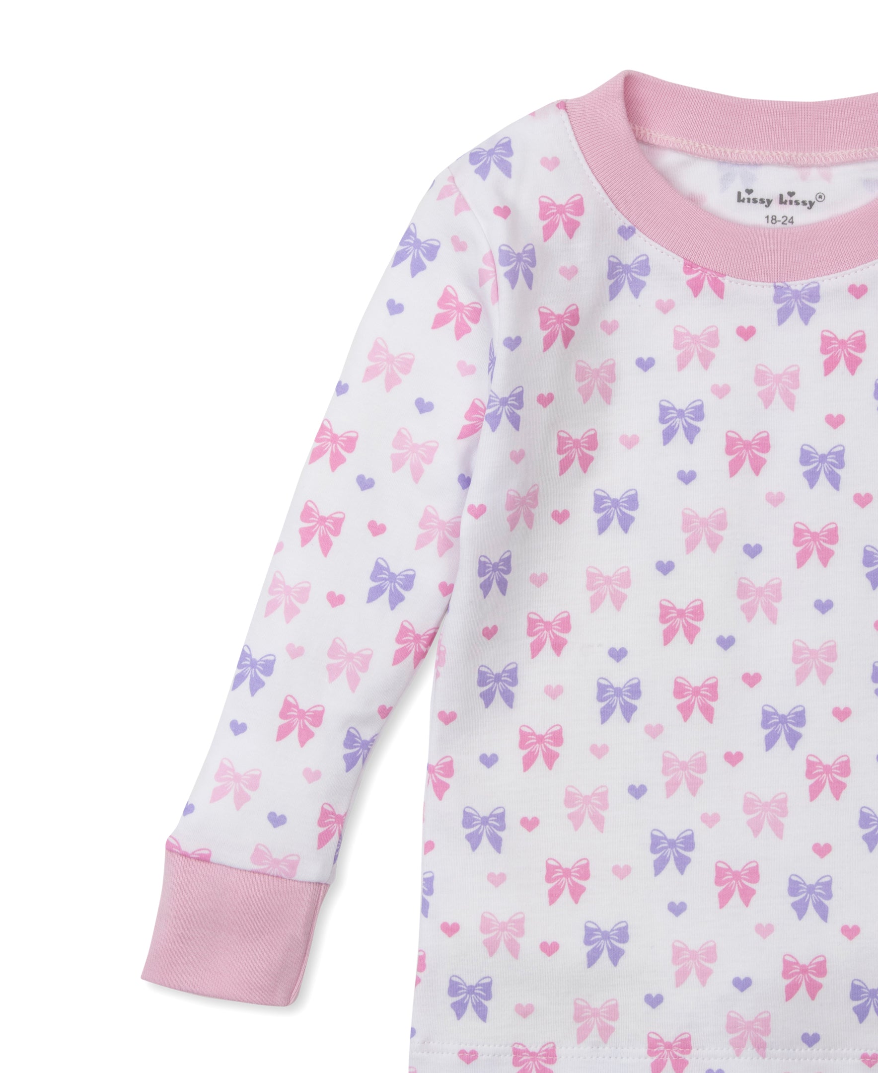 Billowy Bows White Toddler Pajama Set - Kissy Kissy