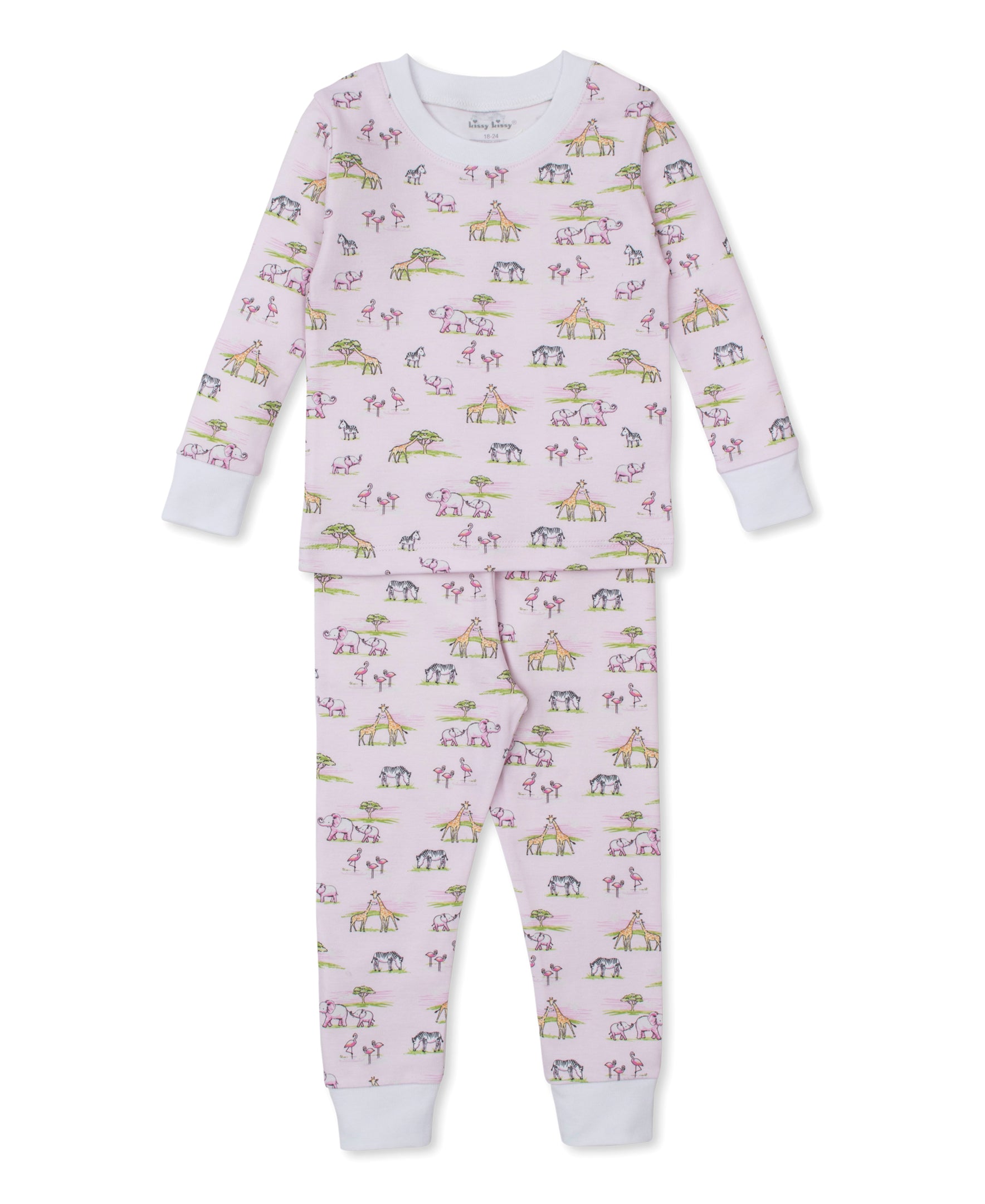Pink Jungle Safari Toddler Pajama Set - Kissy Kissy