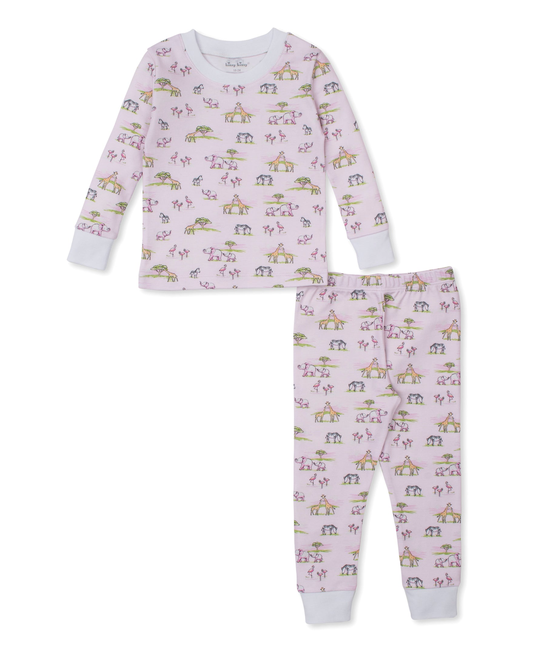 Pink Jungle Safari Toddler Pajama Set - Kissy Kissy