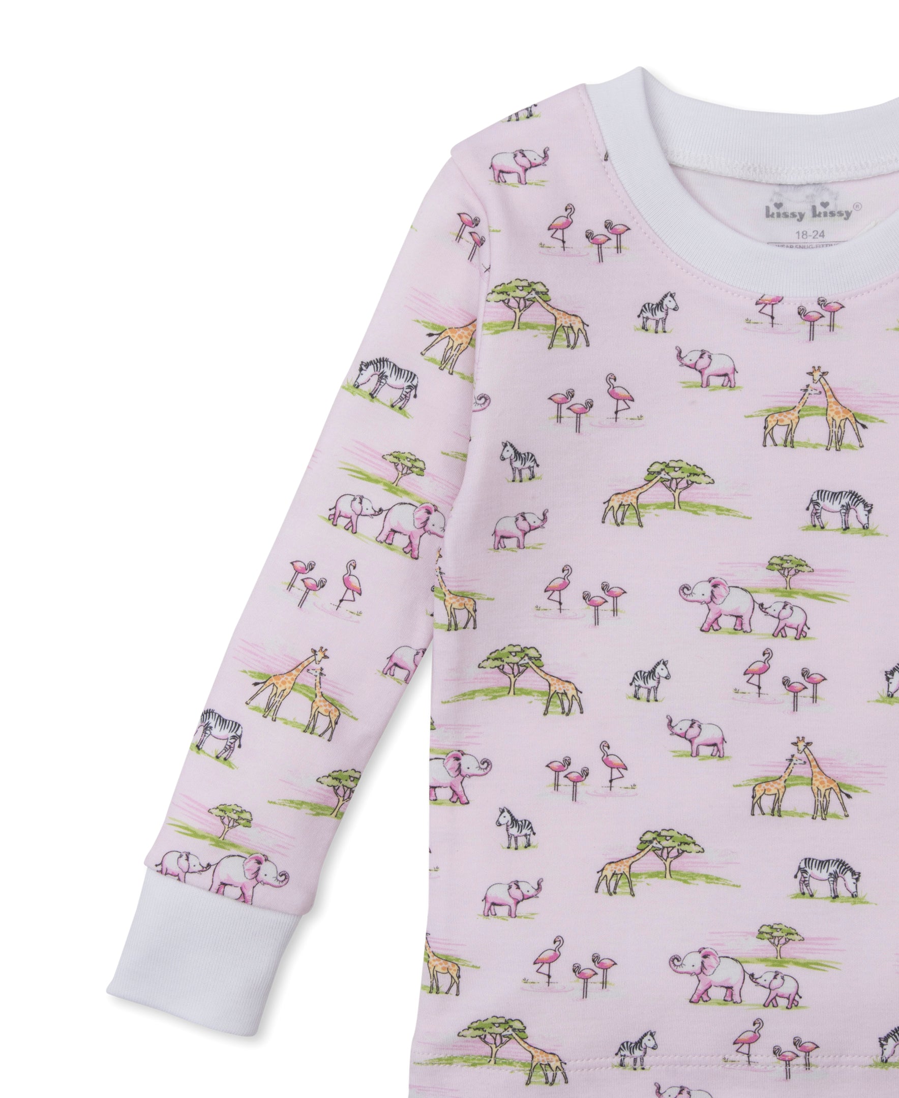 Pink Jungle Safari Toddler Pajama Set - Kissy Kissy