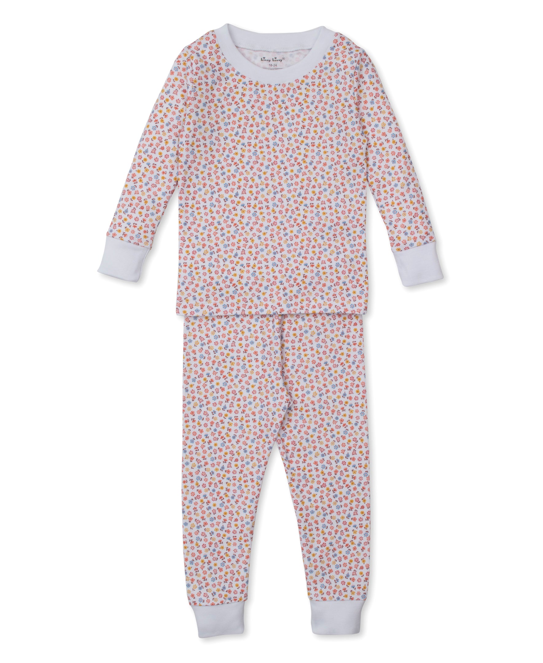 Patchwork Pumpkin Floral Toddler Pajama Set - Kissy Kissy