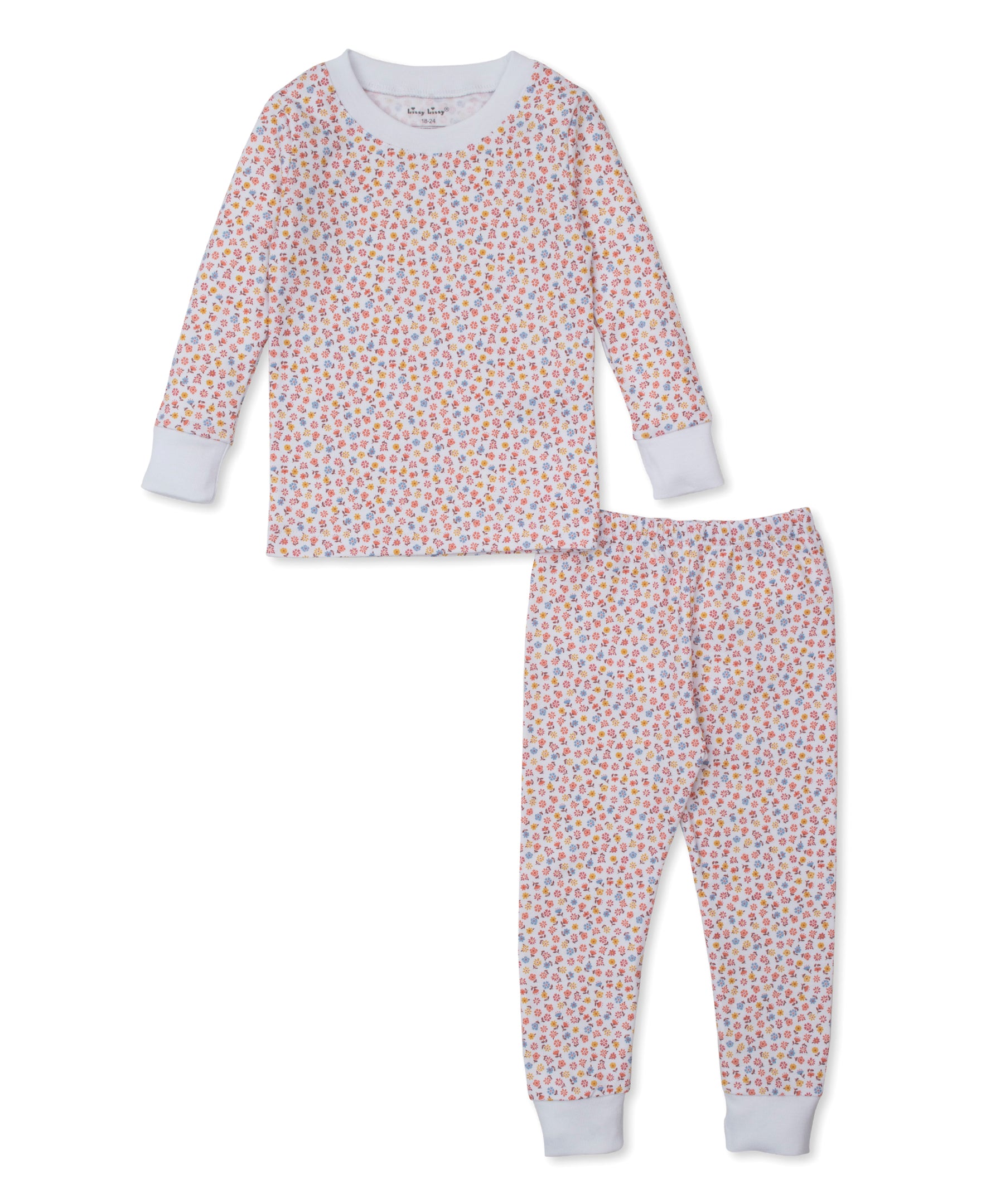 Patchwork Pumpkin Floral Toddler Pajama Set - Kissy Kissy