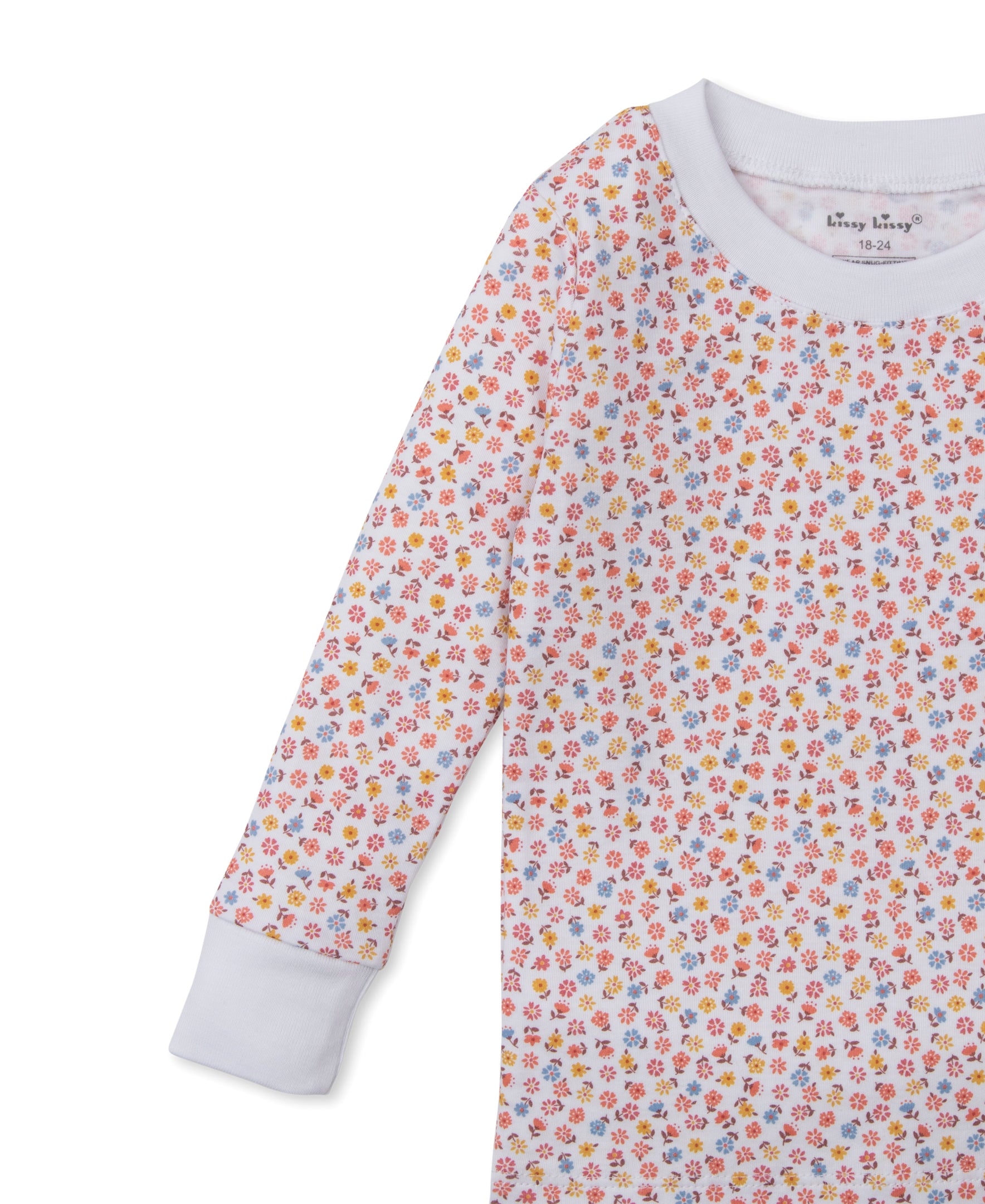 Patchwork Pumpkin Floral Toddler Pajama Set - Kissy Kissy