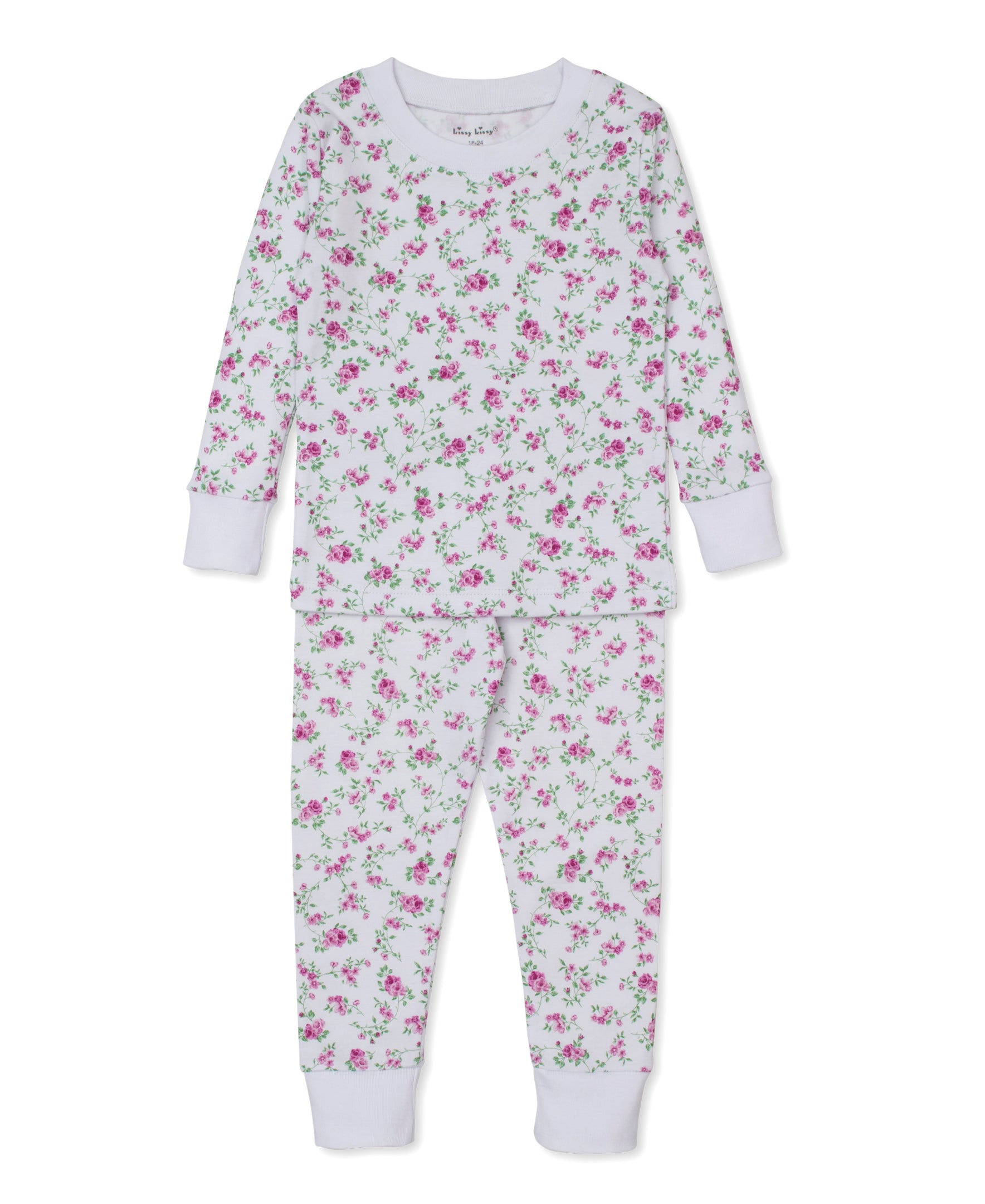 Victorian Roses Toddler Pajama Set - Kissy Kissy