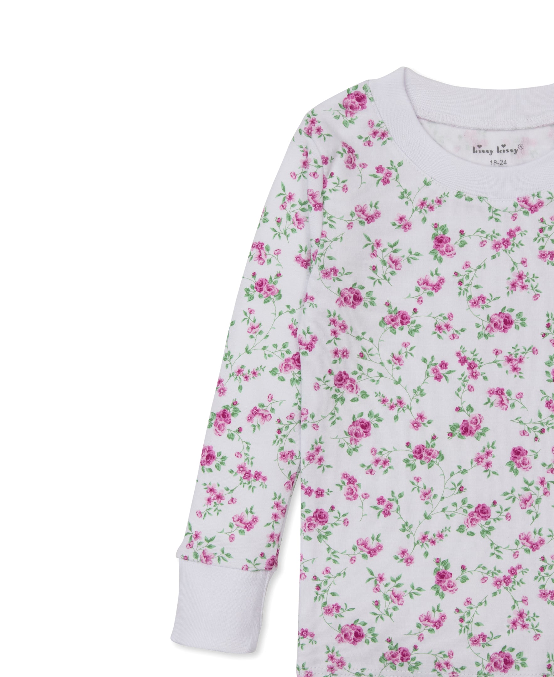 Victorian Roses Toddler Pajama Set - Kissy Kissy