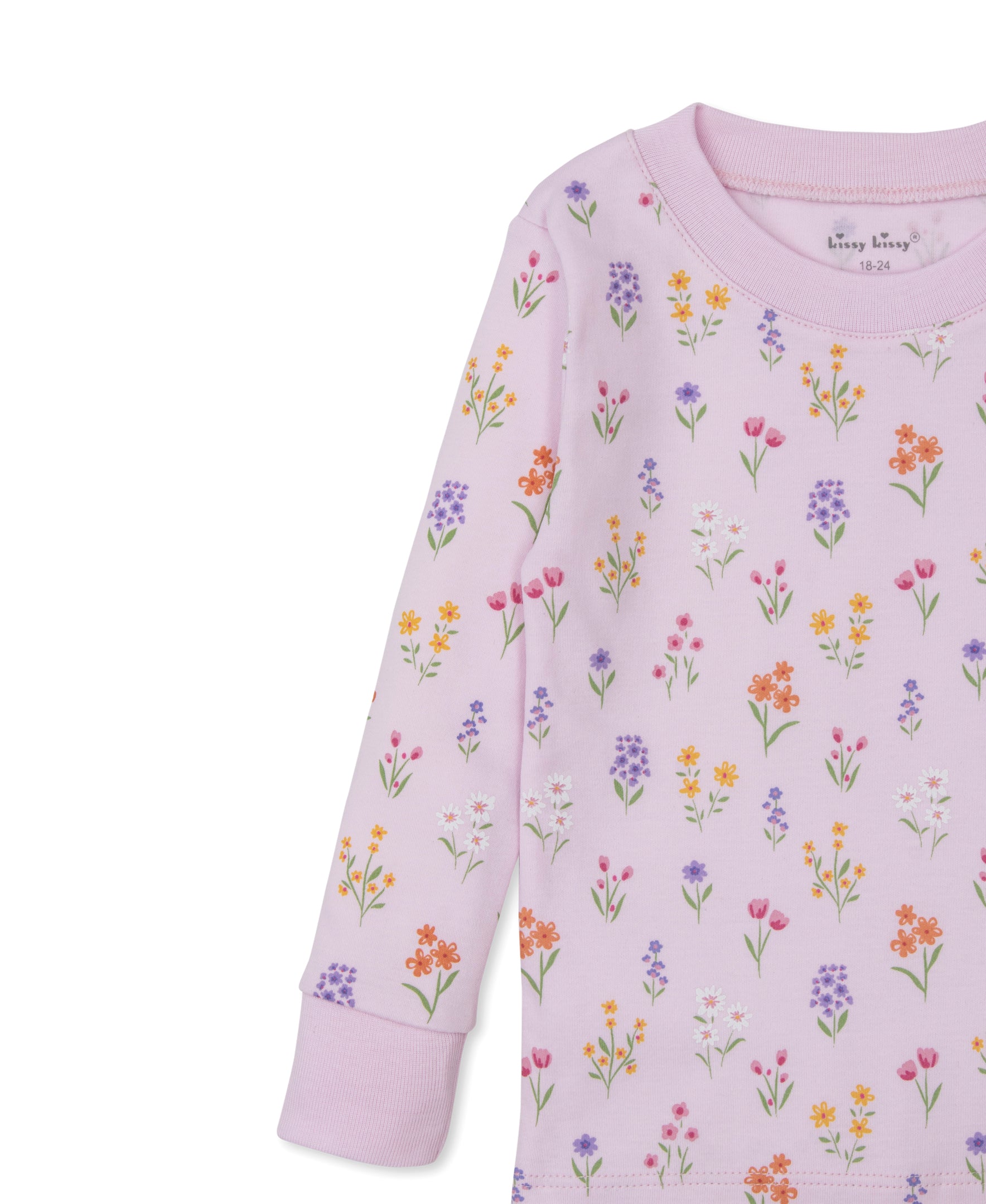 Summer Wildflowers Pink Toddler Pajama Set