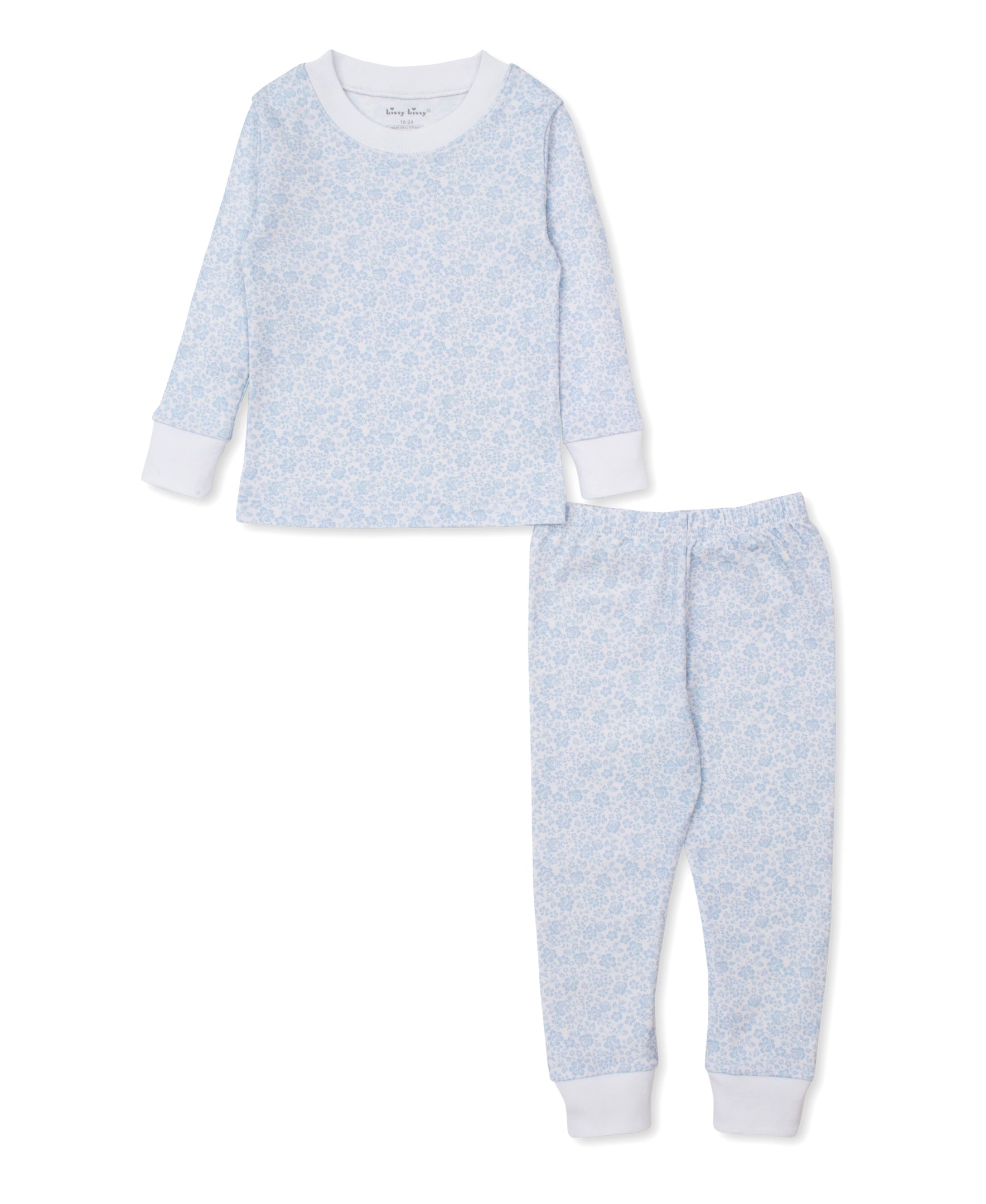 Country Gardens Blue Toddler Pajama Set - Kissy Kissy