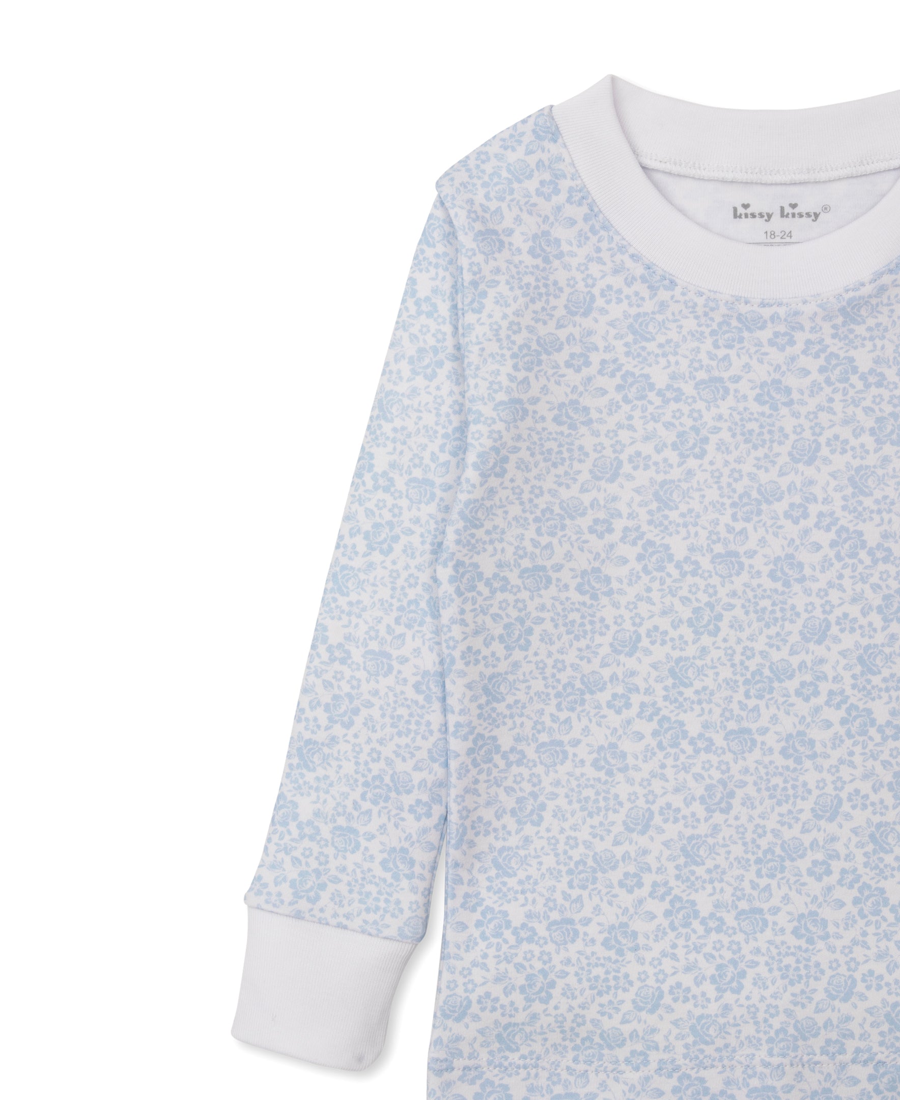 Country Gardens Blue Toddler Pajama Set - Kissy Kissy