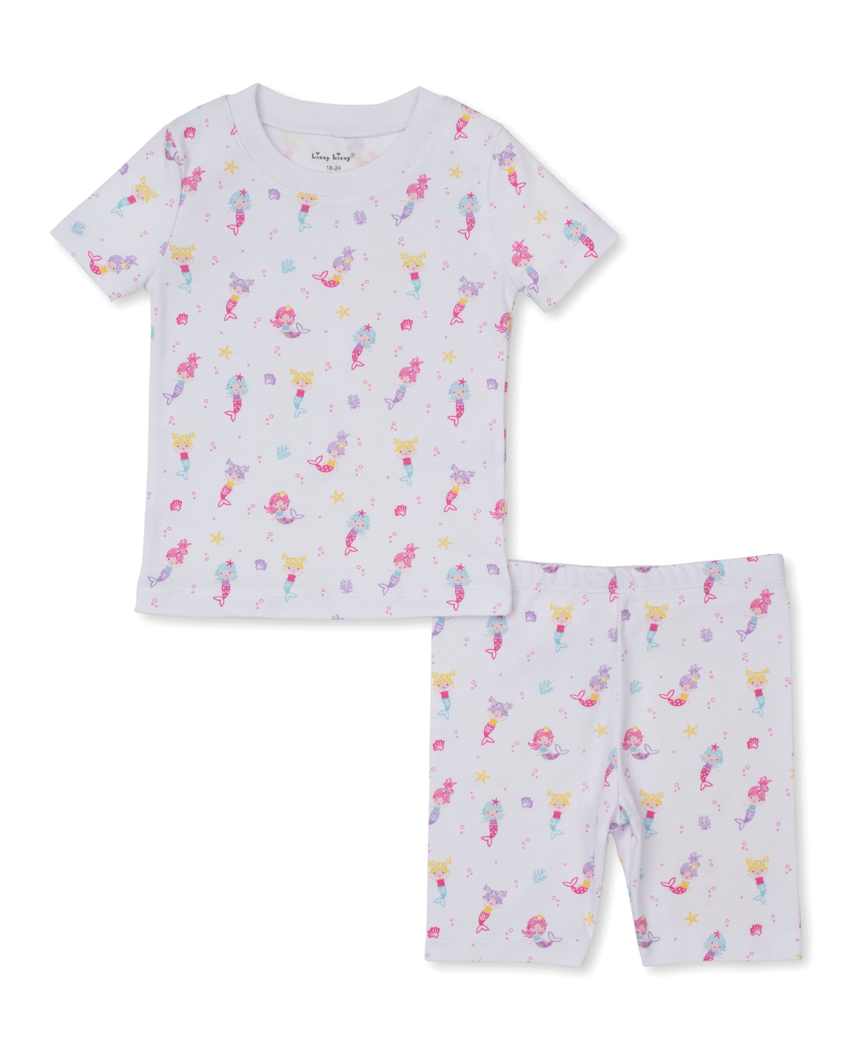 Underwater Mermaids Short Toddler Pajama Set - Kissy Kissy