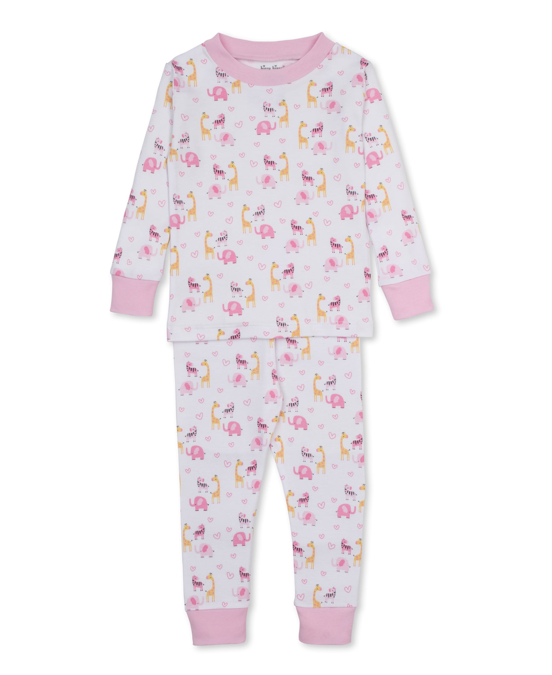 Safari Party Pink Pajama Set - Kissy Kissy