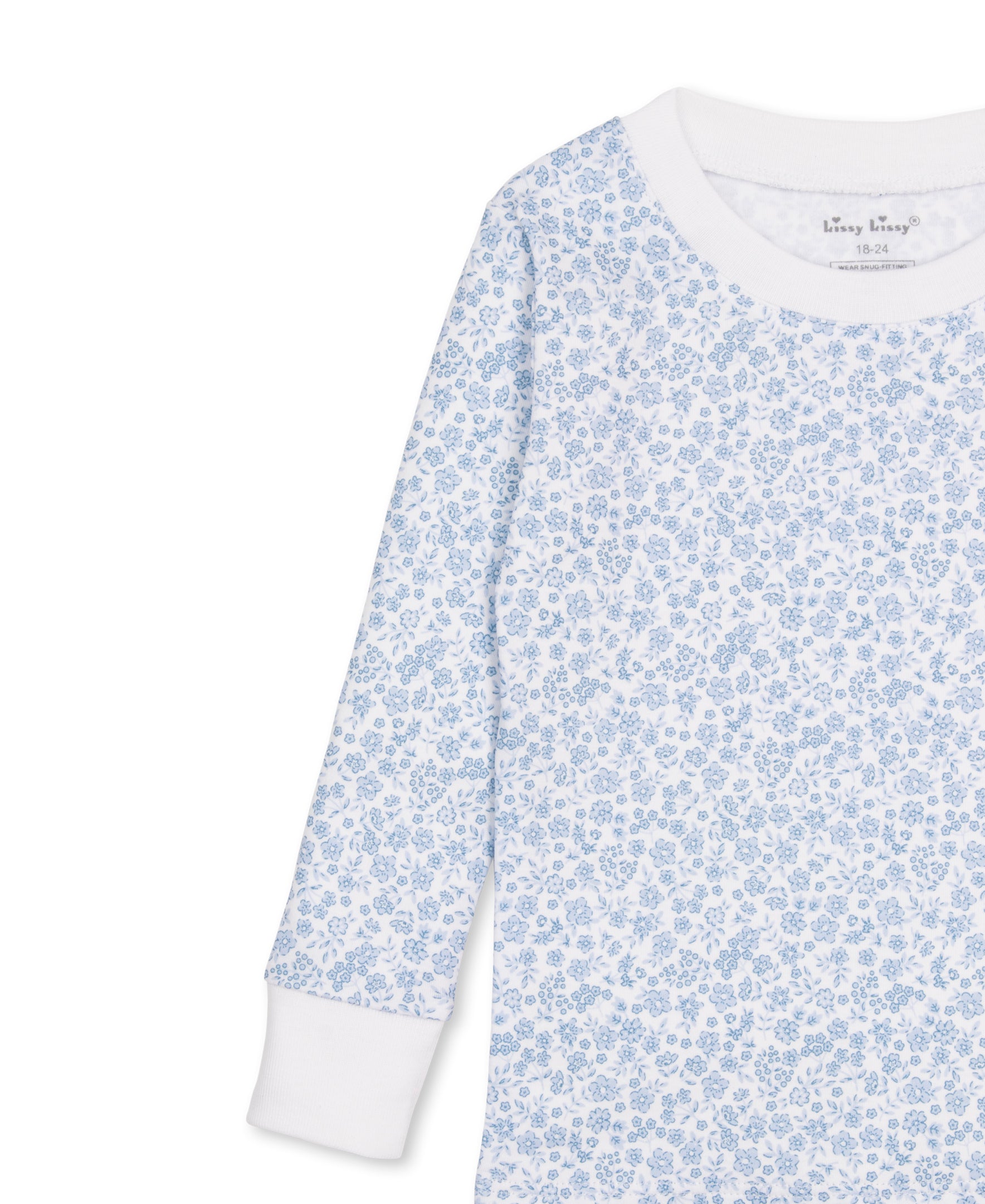 Fall Blooms Blue Toddler Pajama Set - Kissy Kissy