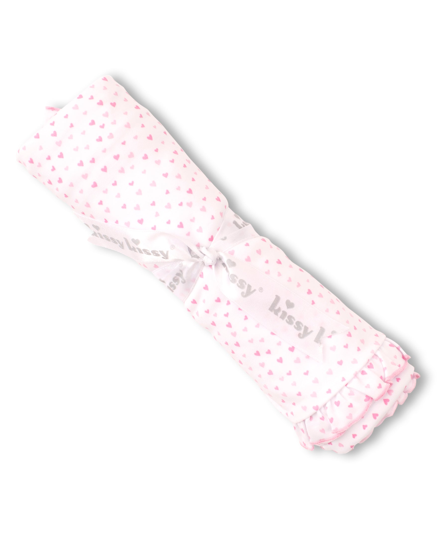 Kissy Sweethearts White Blanket - Kissy Kissy