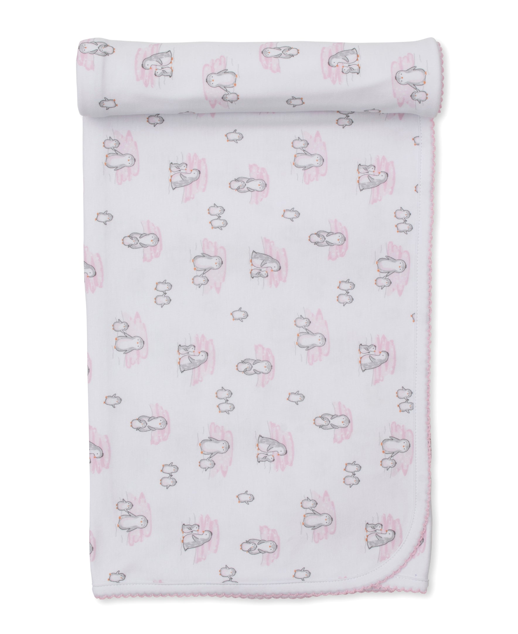 Snow Happy Penguins Pink Blanket - Kissy Kissy