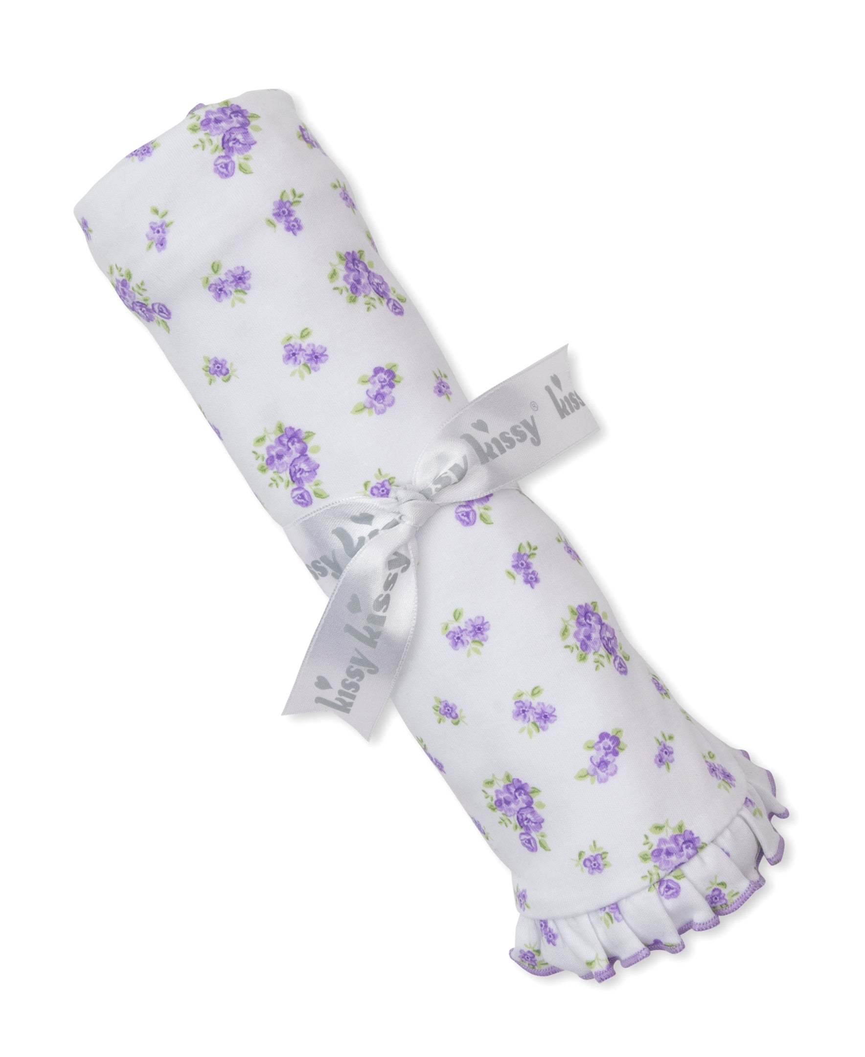 Roses and Blooms Lilac Blanket - Kissy Kissy