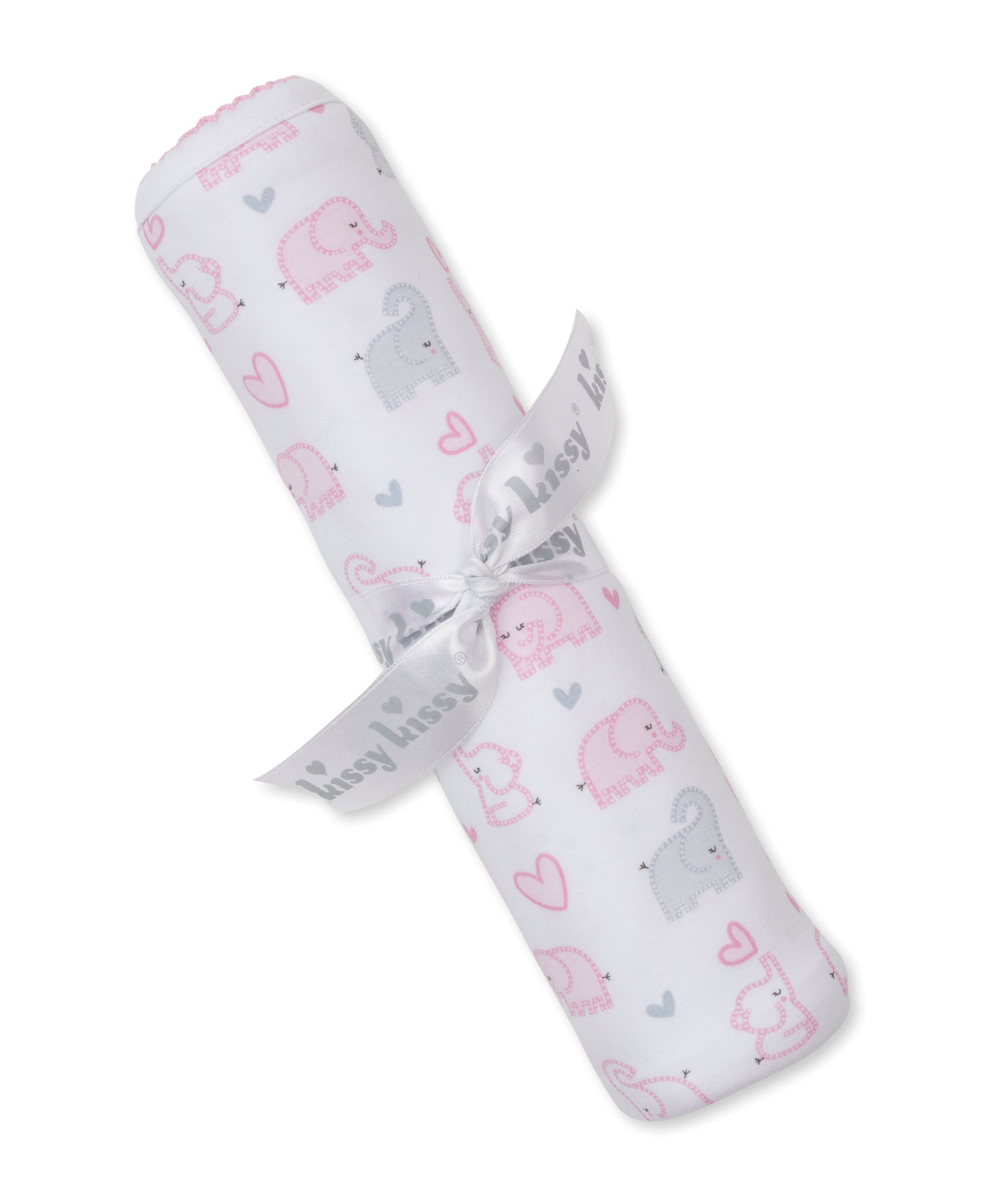 Baby Elephant Hearts Blanket - Kissy Kissy
