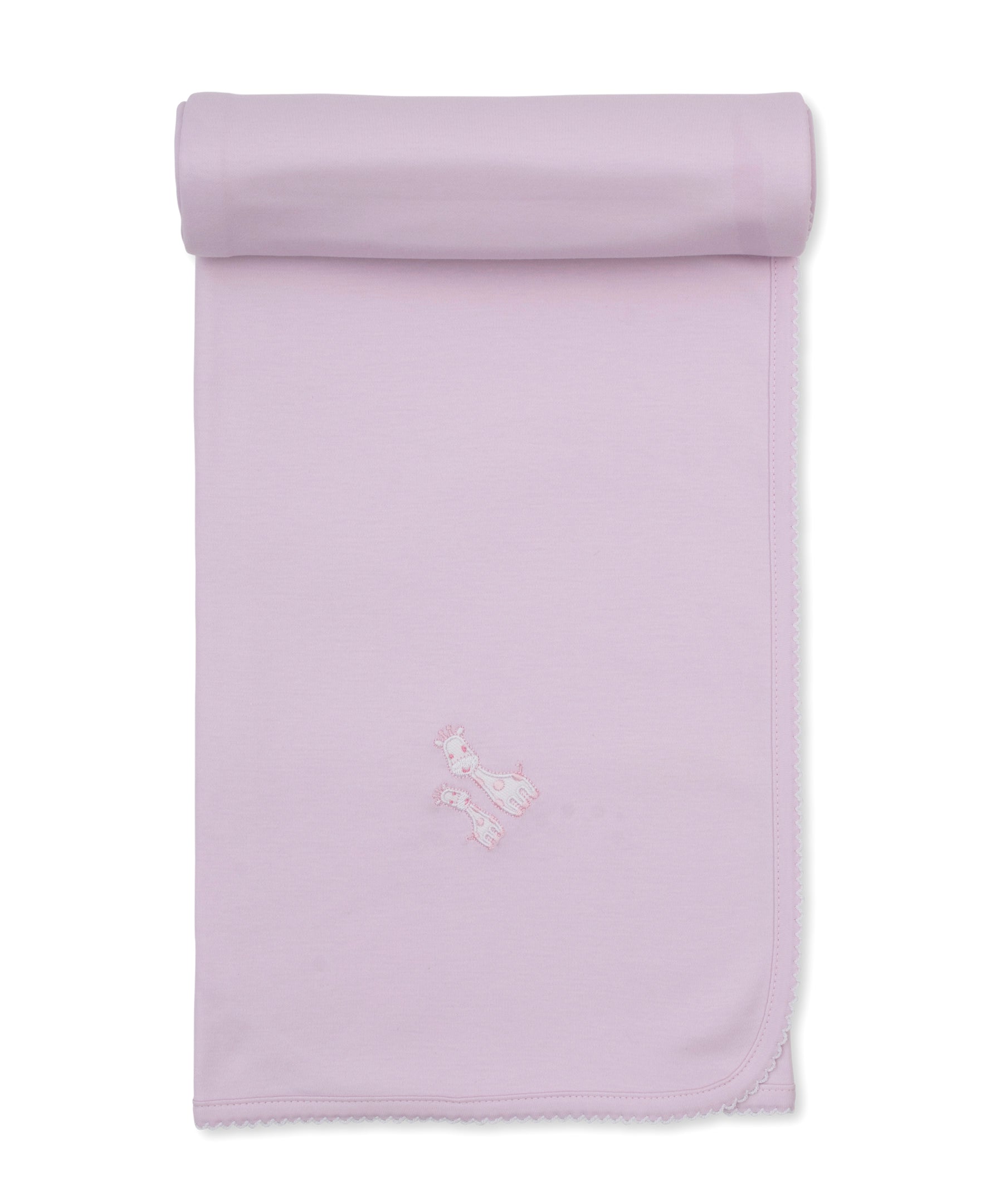 Giraffe Laughs Pink Blanket - Kissy Kissy