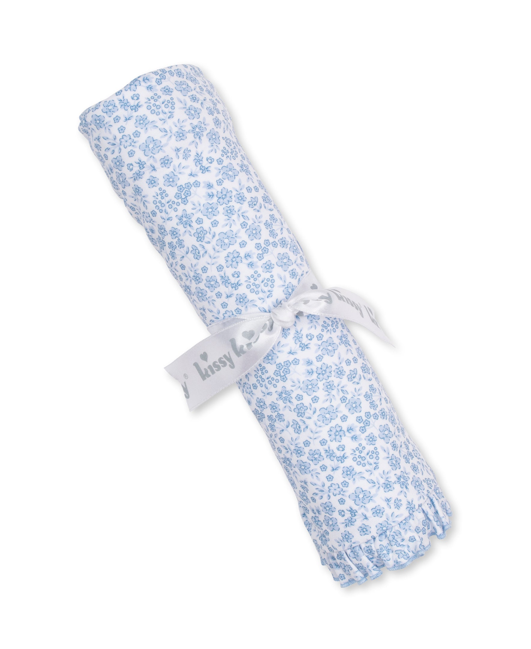 Fall Blooms Blue Blanket - Kissy Kissy