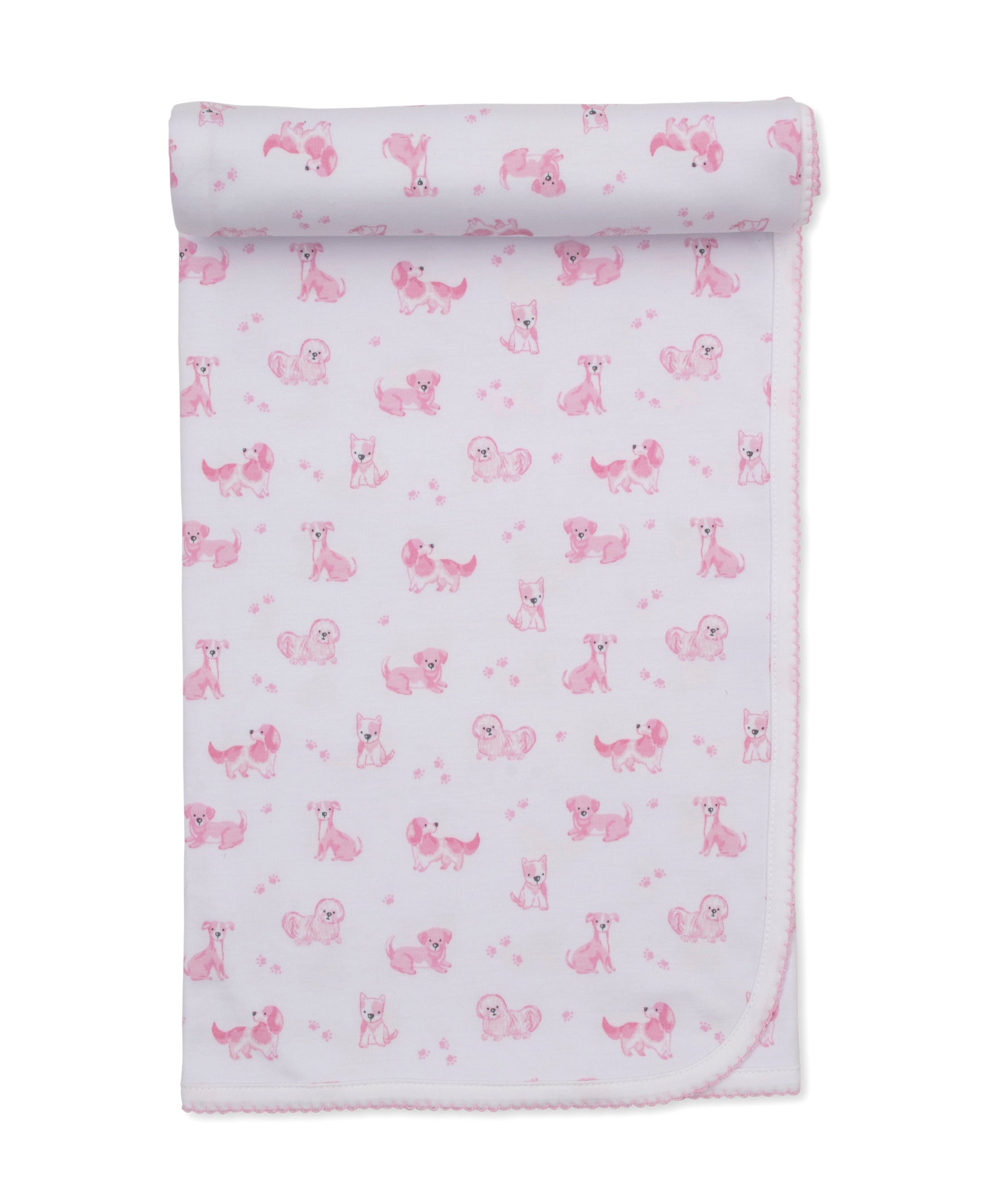 Puppy Paws Pink Blanket