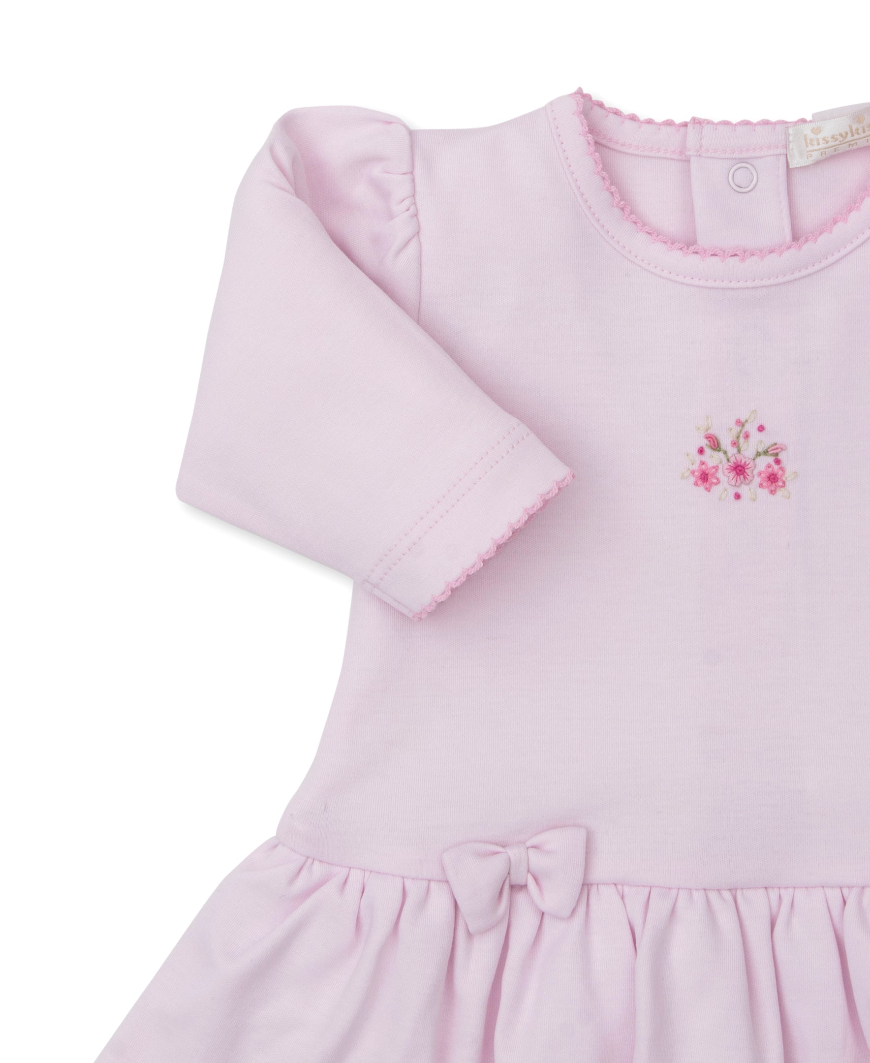 SCE Rose Blooms Pink Hand Emb. Playsuit - Kissy Kissy