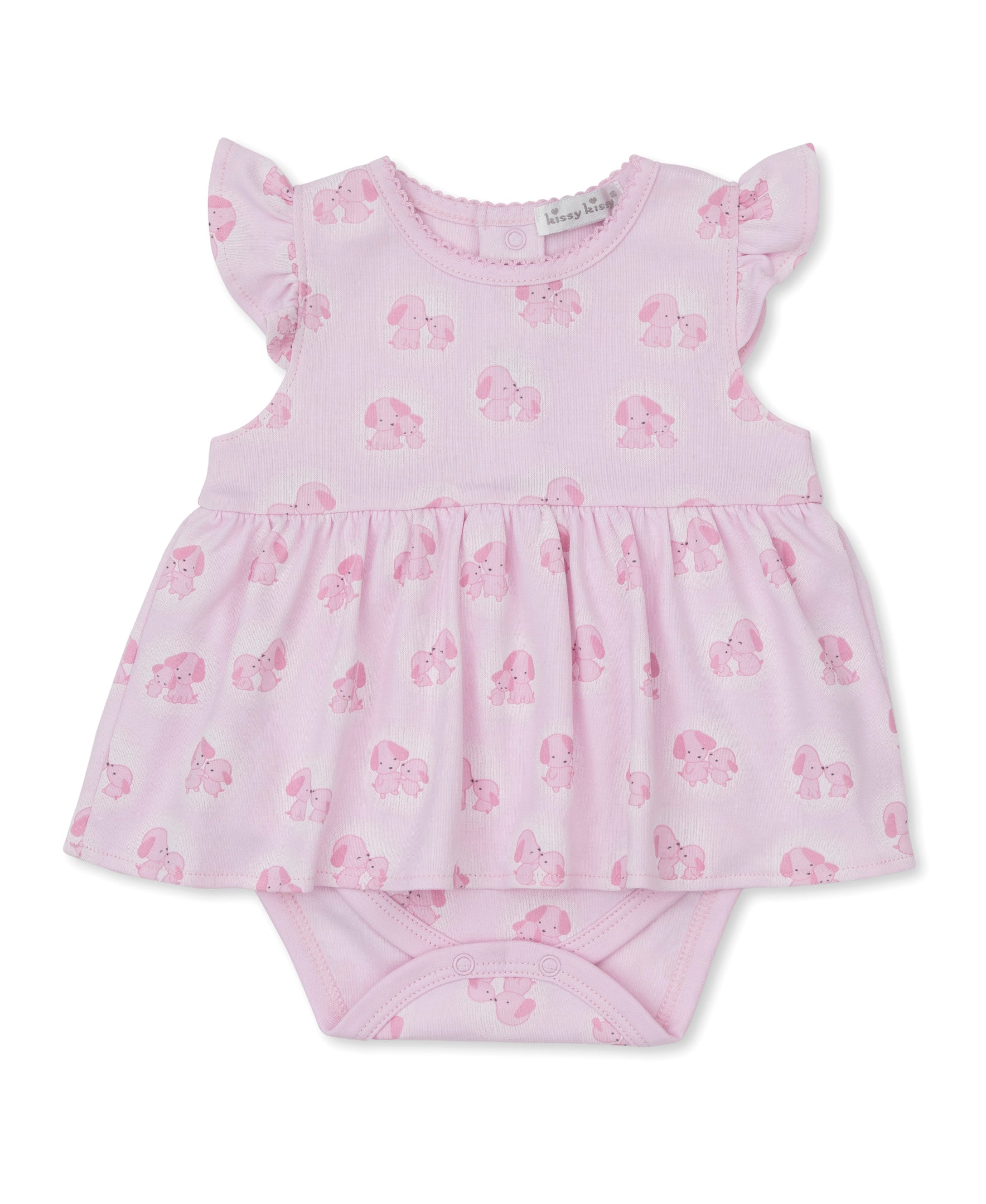 Puppy Family Pink Bodysuit Dress