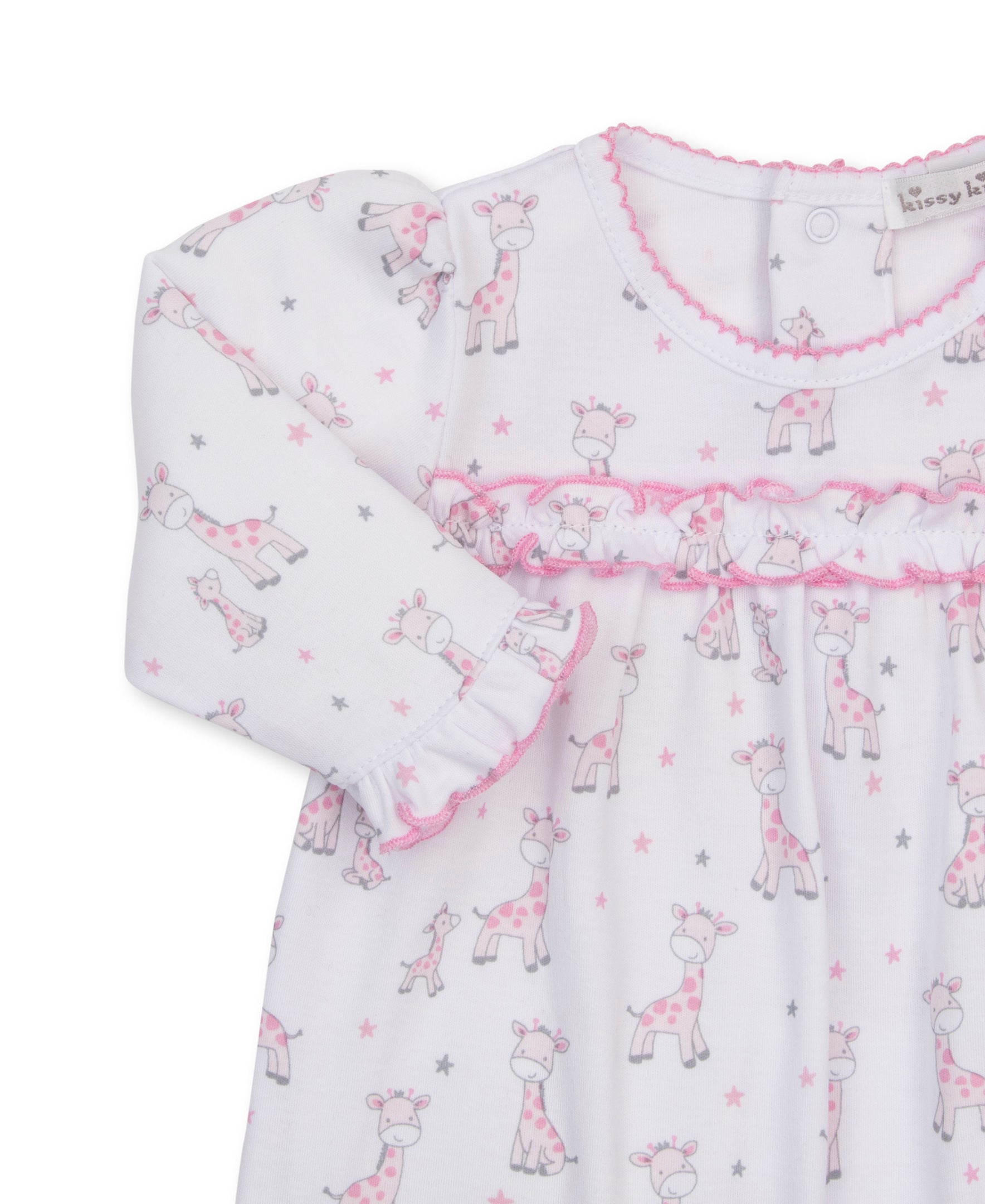 Just Giraffes Pink Playsuit - Kissy Kissy