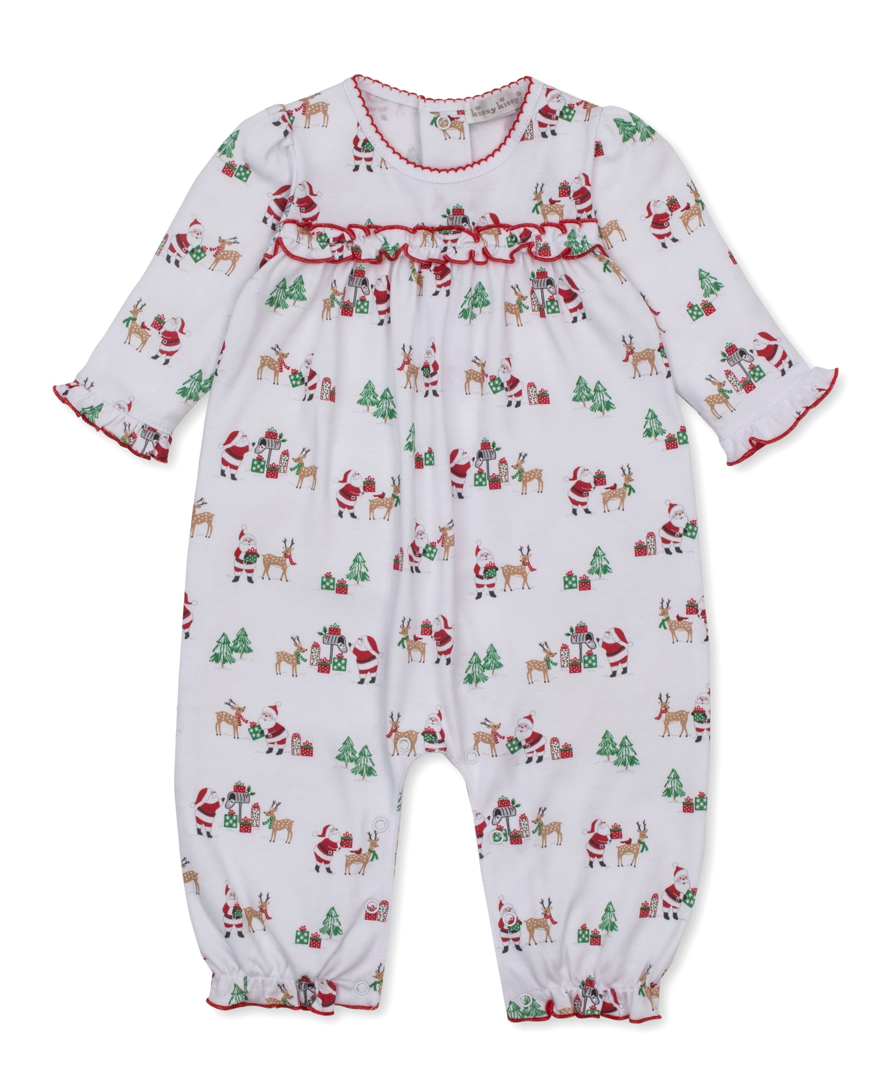 North Pole Reindeer Ruffle Playsuit