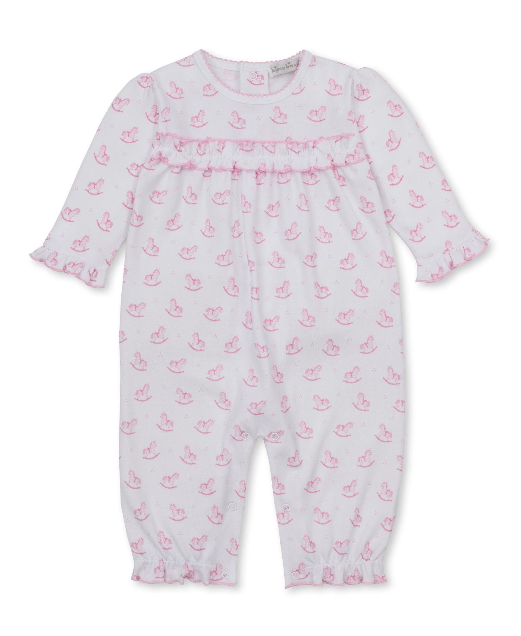 Gingham Rockers Pink Ruffle Playsuit