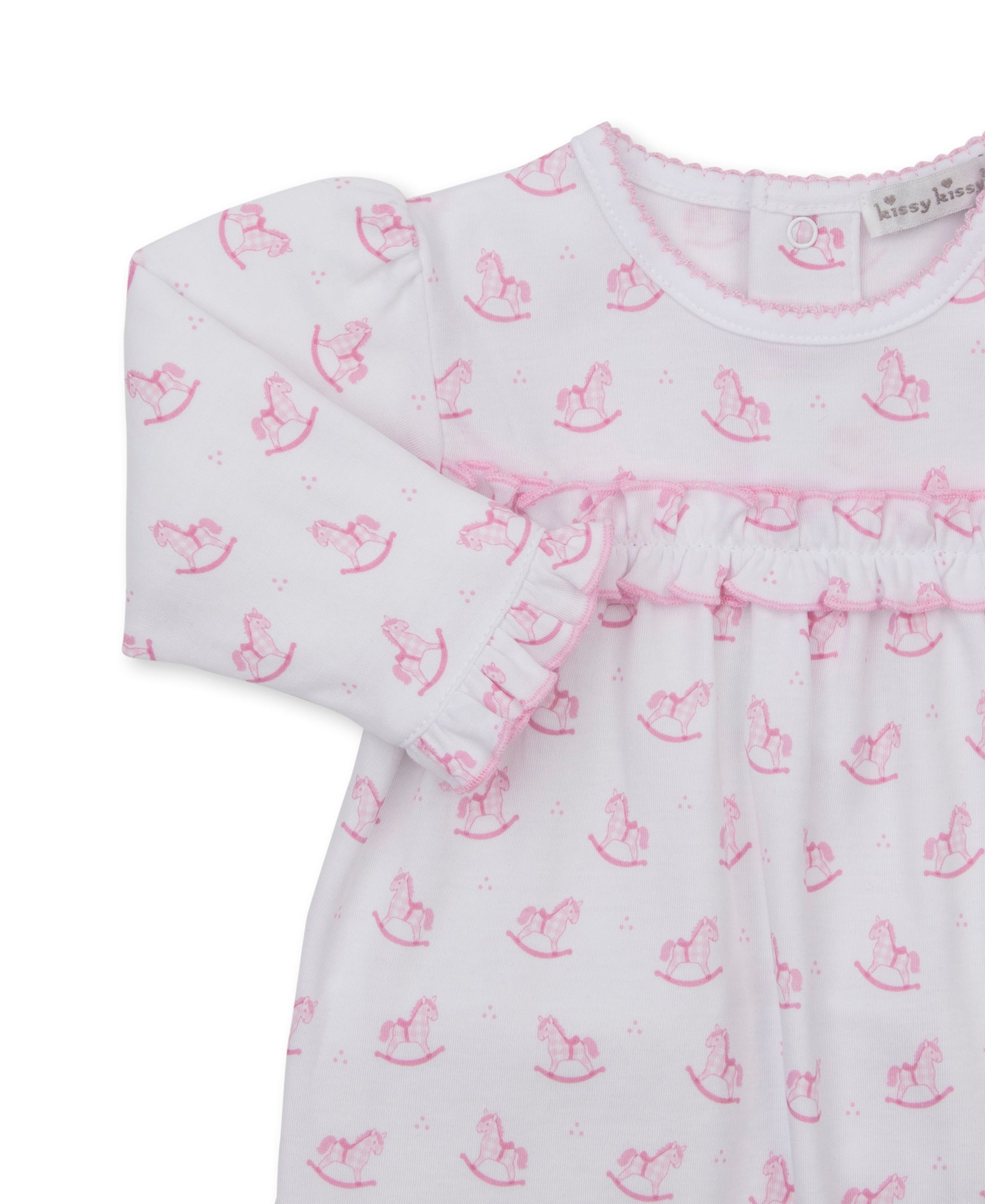 Gingham Rockers Pink Ruffle Playsuit