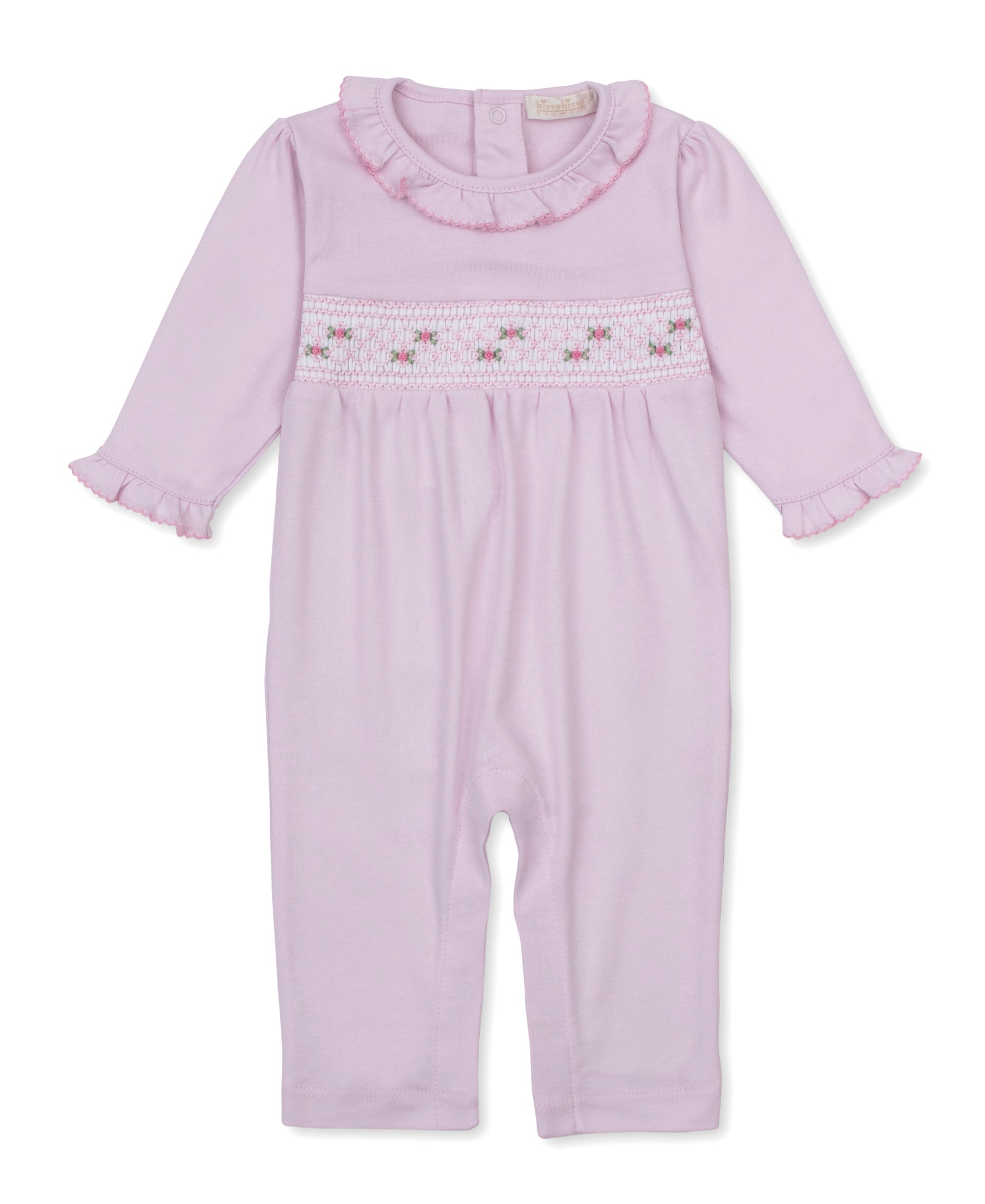CLB Fall 26 Pink Hand Smocked Playsuit