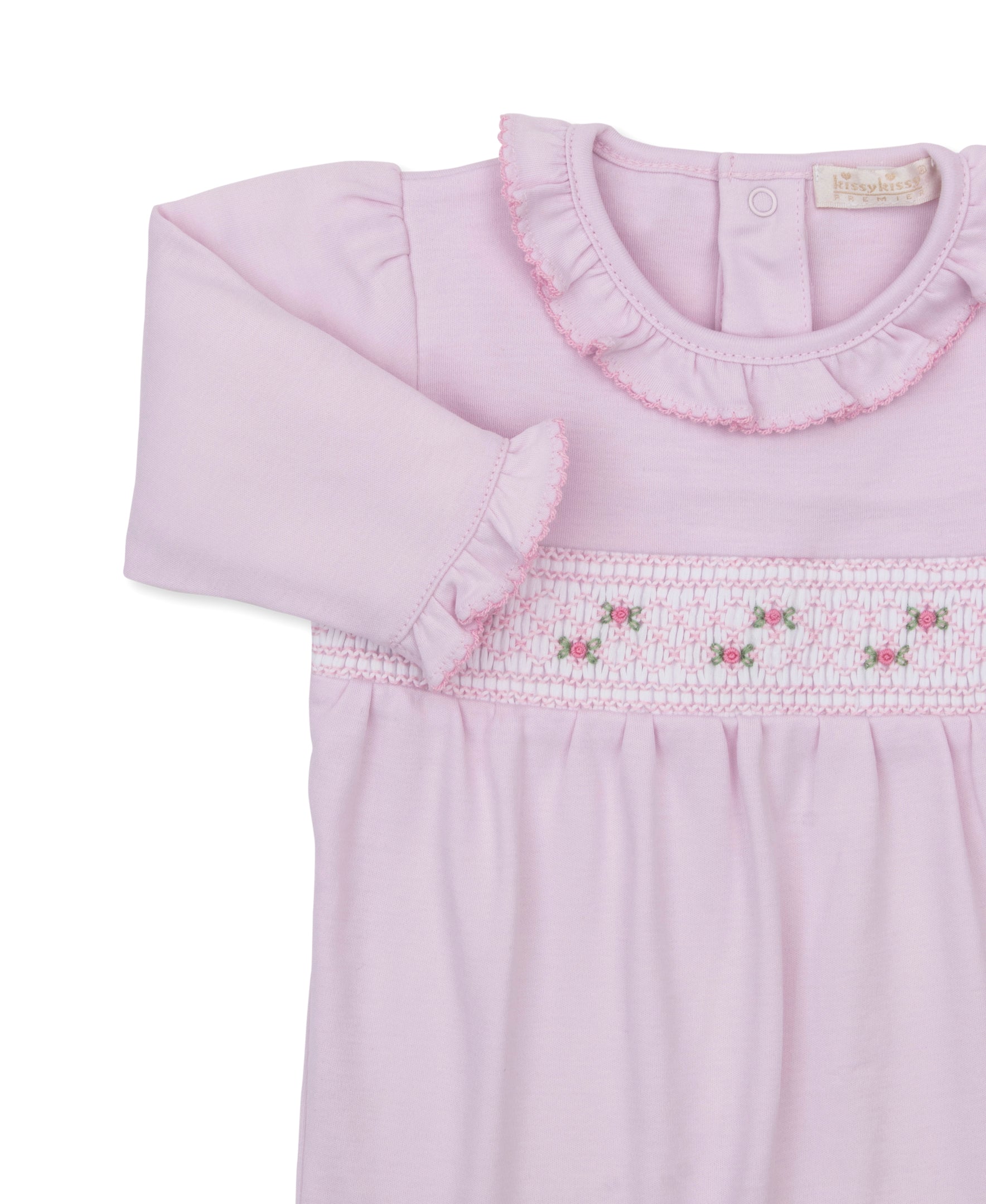 CLB Fall 26 Pink Hand Smocked Playsuit