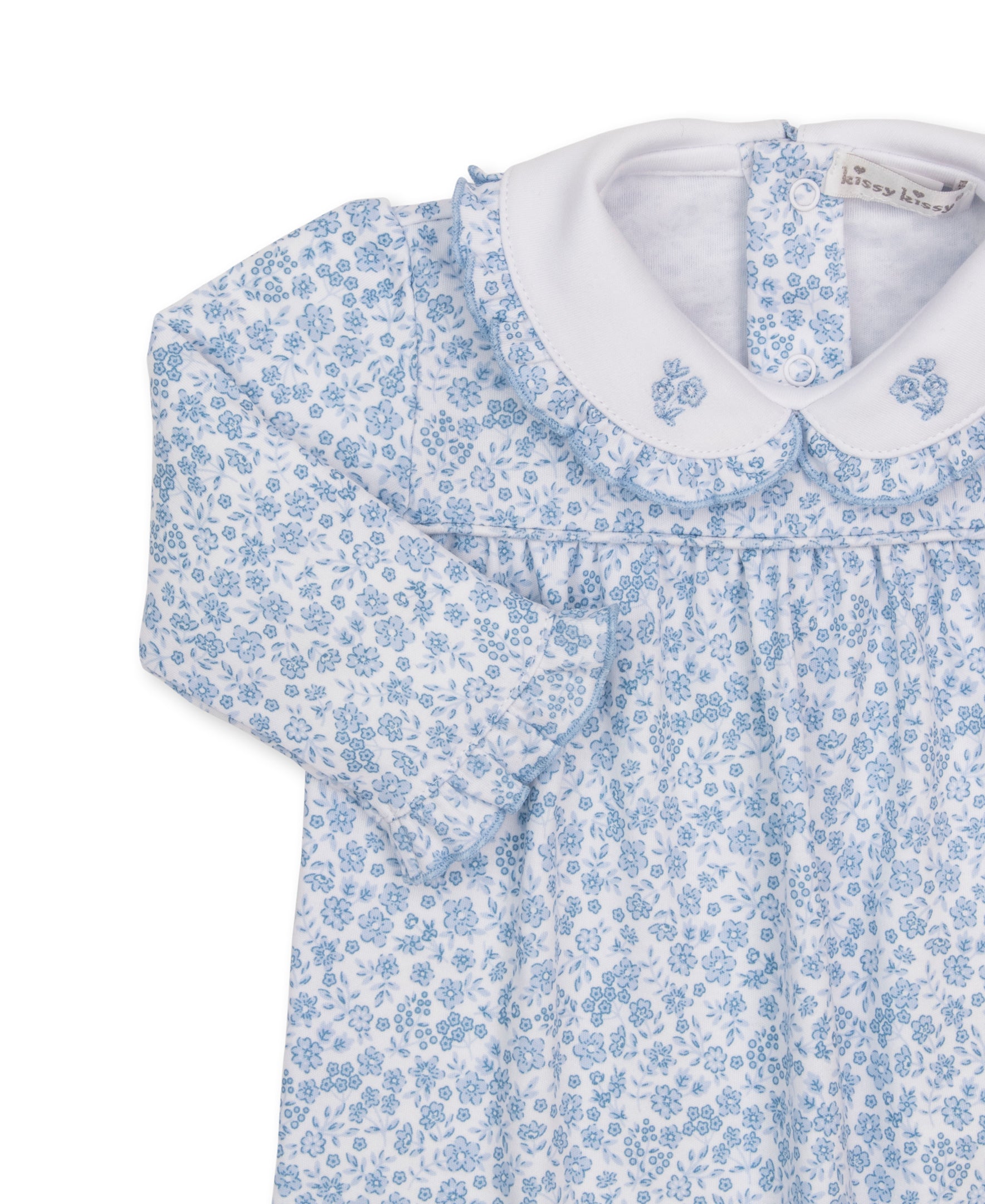 Fall Blooms Blue Playsuit - Kissy Kissy