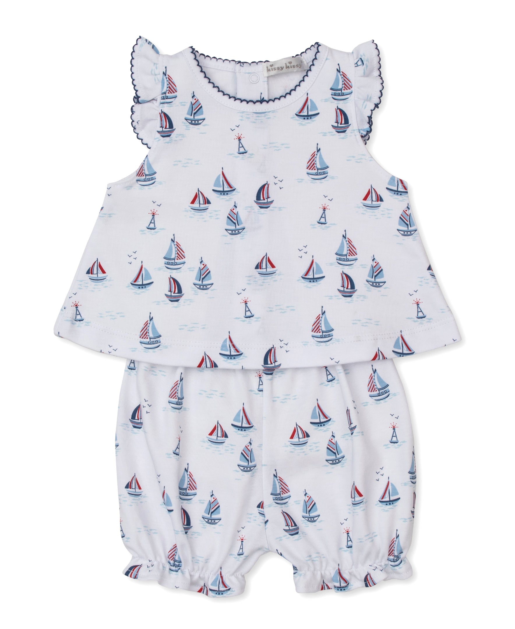 Red, White, & Blue Regatta Sunsuit Set - Kissy Kissy
