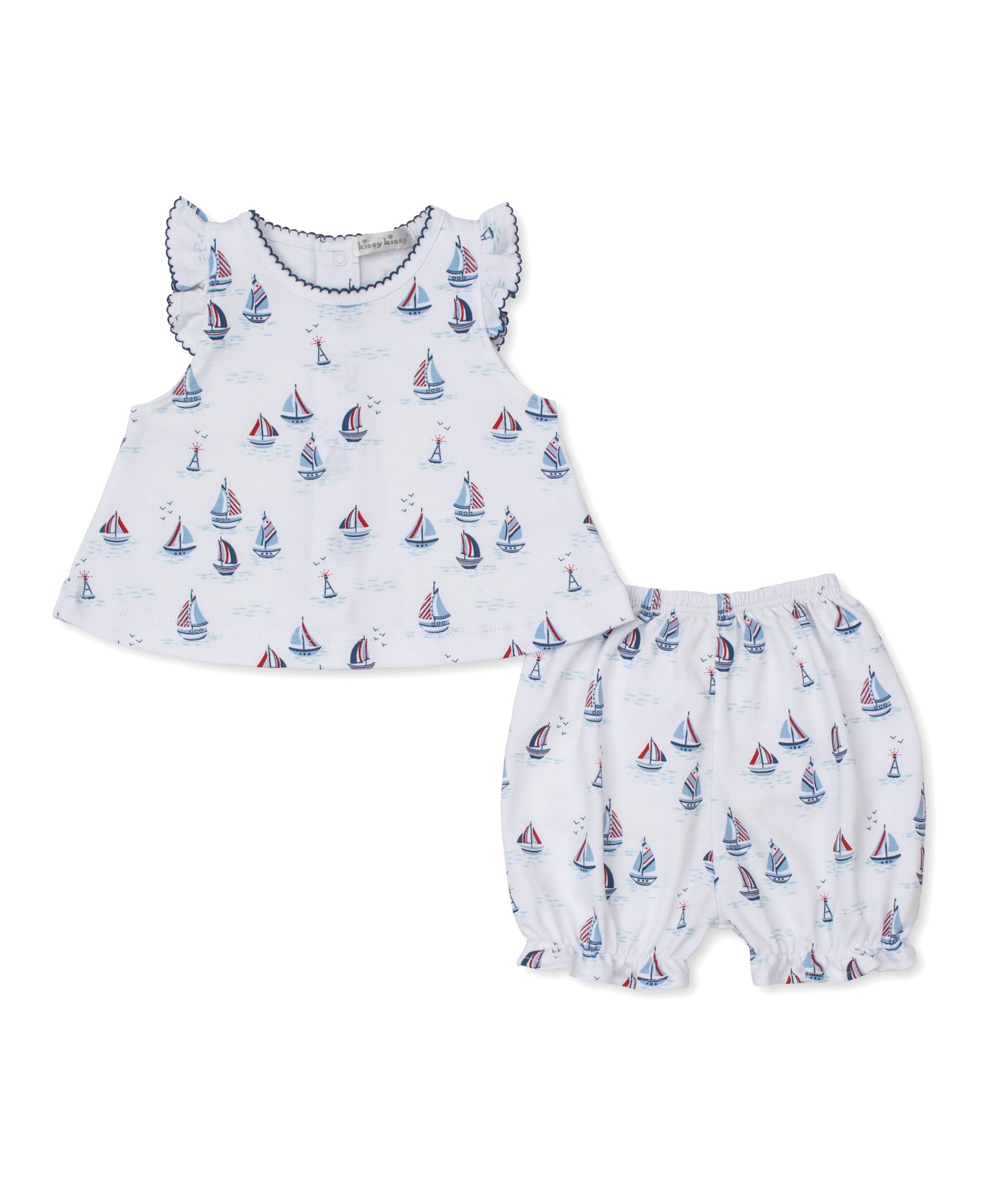 Red, White, & Blue Regatta Sunsuit Set - Kissy Kissy
