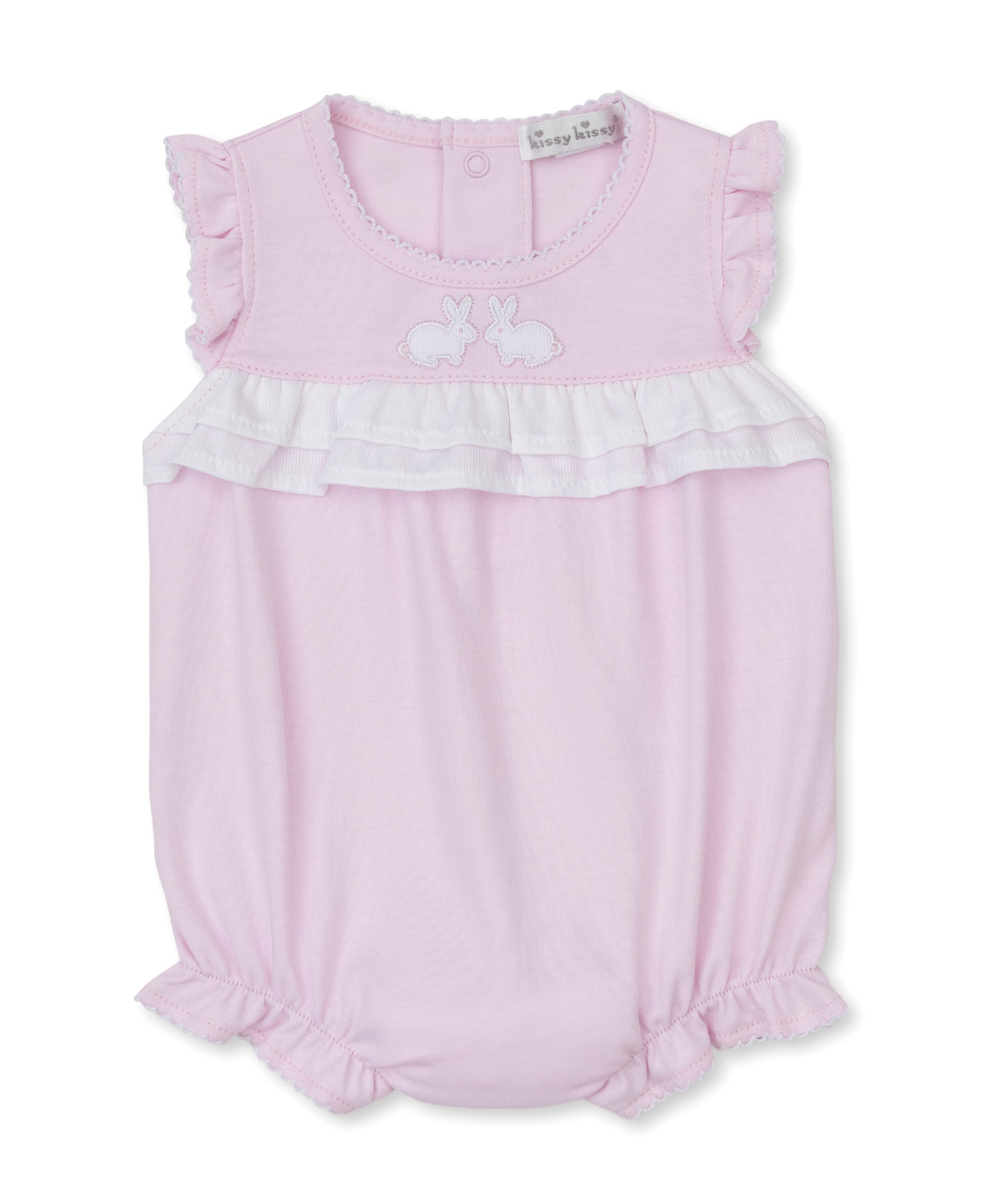 Pique Twin Bunnies Pink Bubble - Kissy Kissy