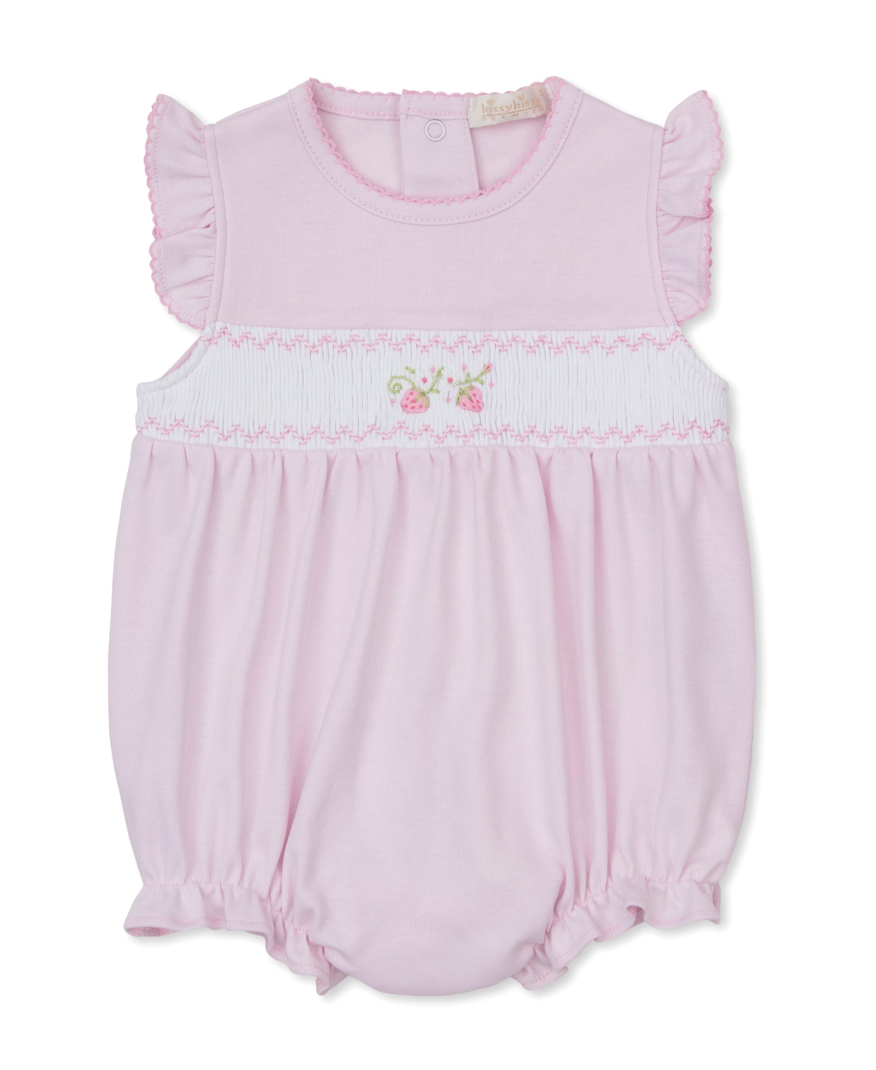 CLB Summer Medley 26 Pink Hand Smocked Bubble - Kissy Kissy