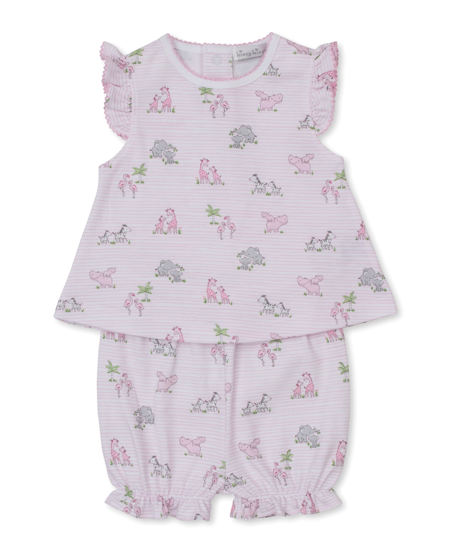 Safari Party Pink Sunsuit Set - Kissy Kissy