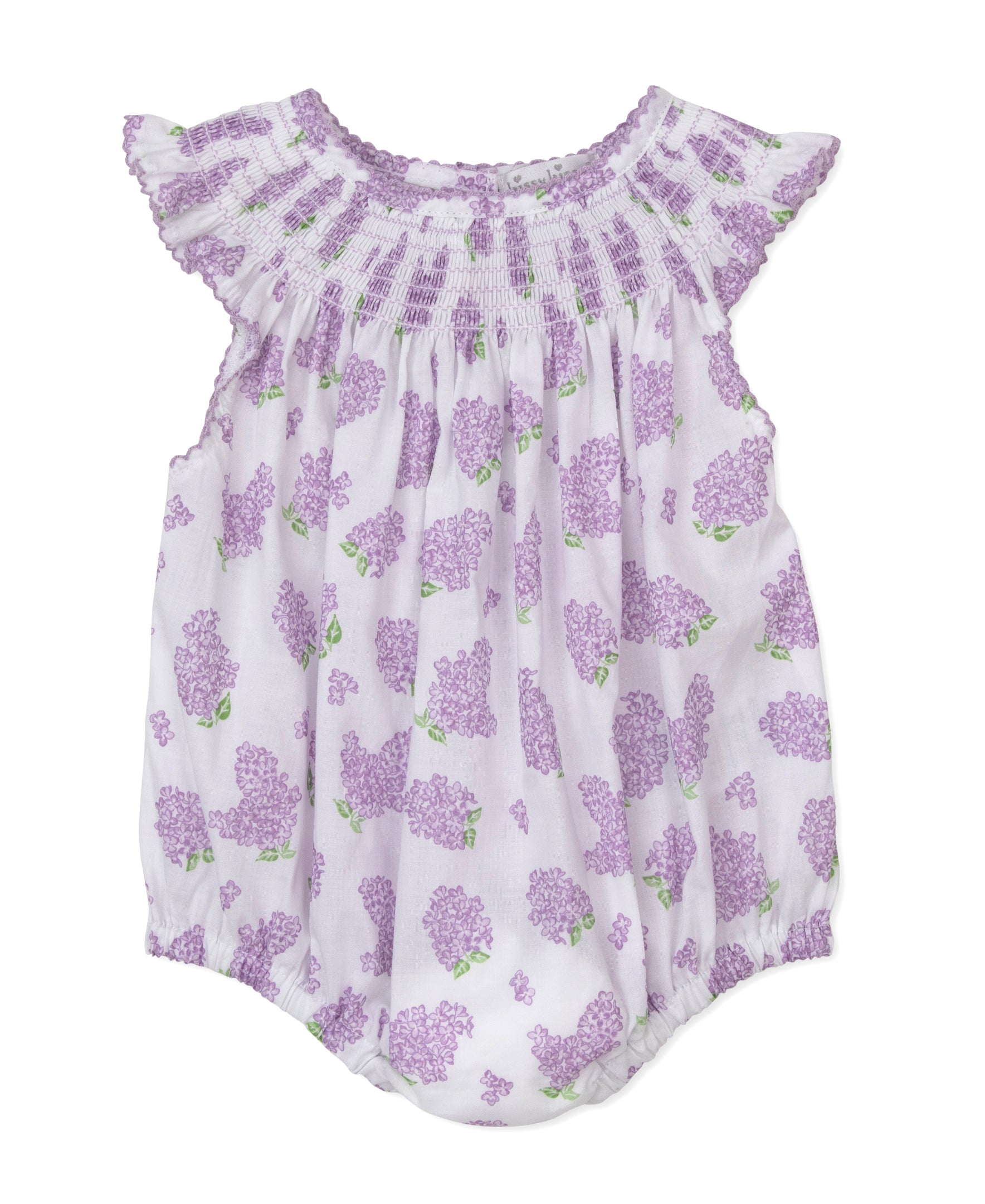 Lilac Love Lilac Smocked Woven Bubble - Kissy Kissy
