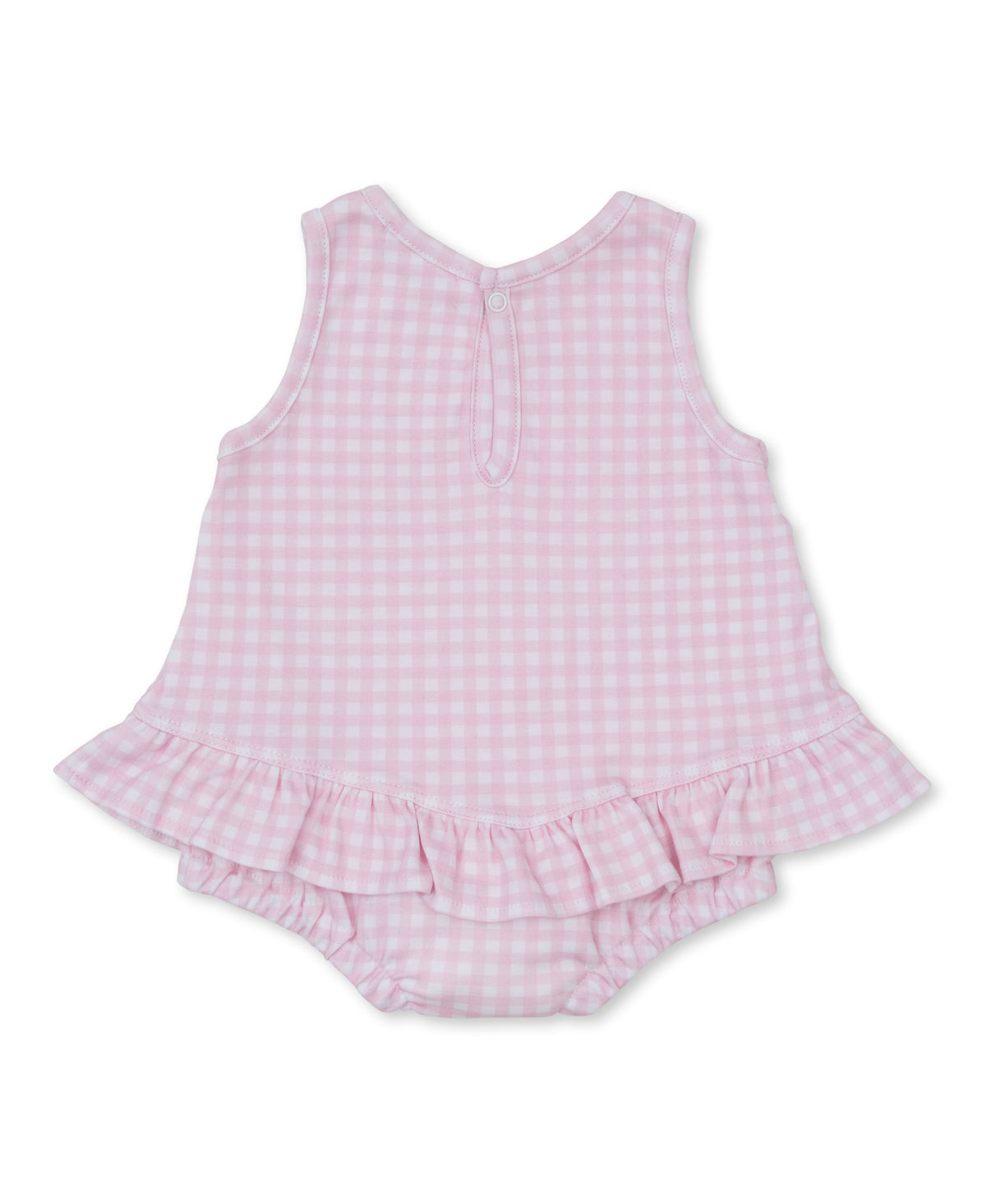 Gingham Traditions Pink Ruffle Bubble - Kissy Kissy