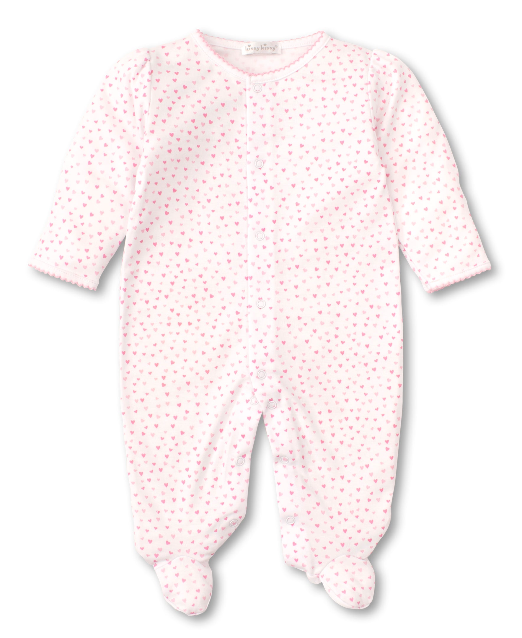 Kissy Sweethearts White Footie - Kissy Kissy