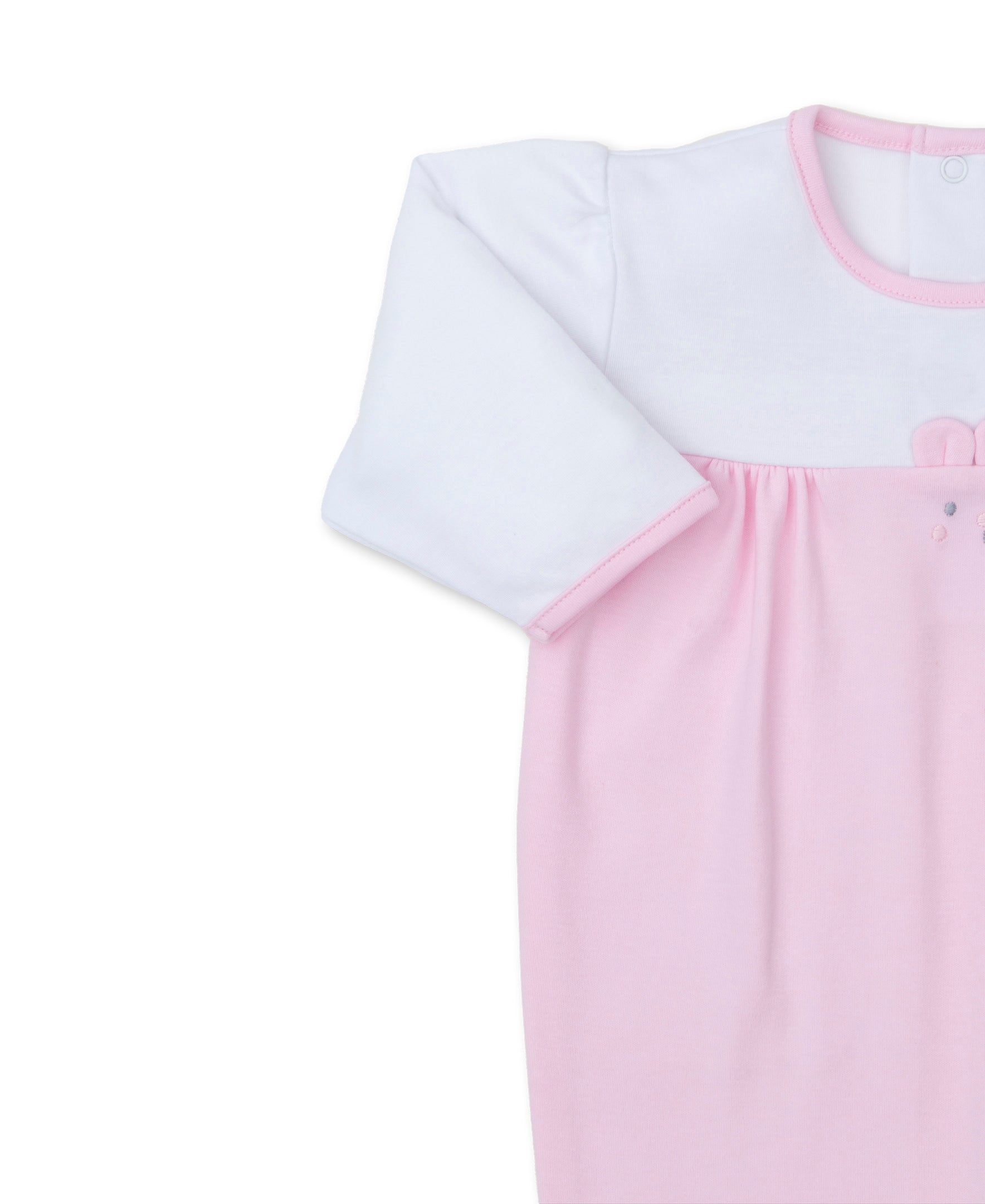 Beary Best Friends Pink/White Footie - Kissy Kissy