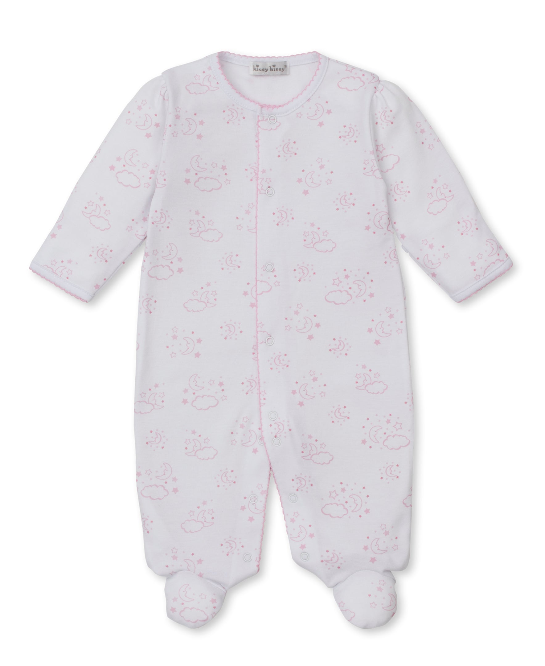 Cheerful Goodnight Pink Footie - Kissy Kissy