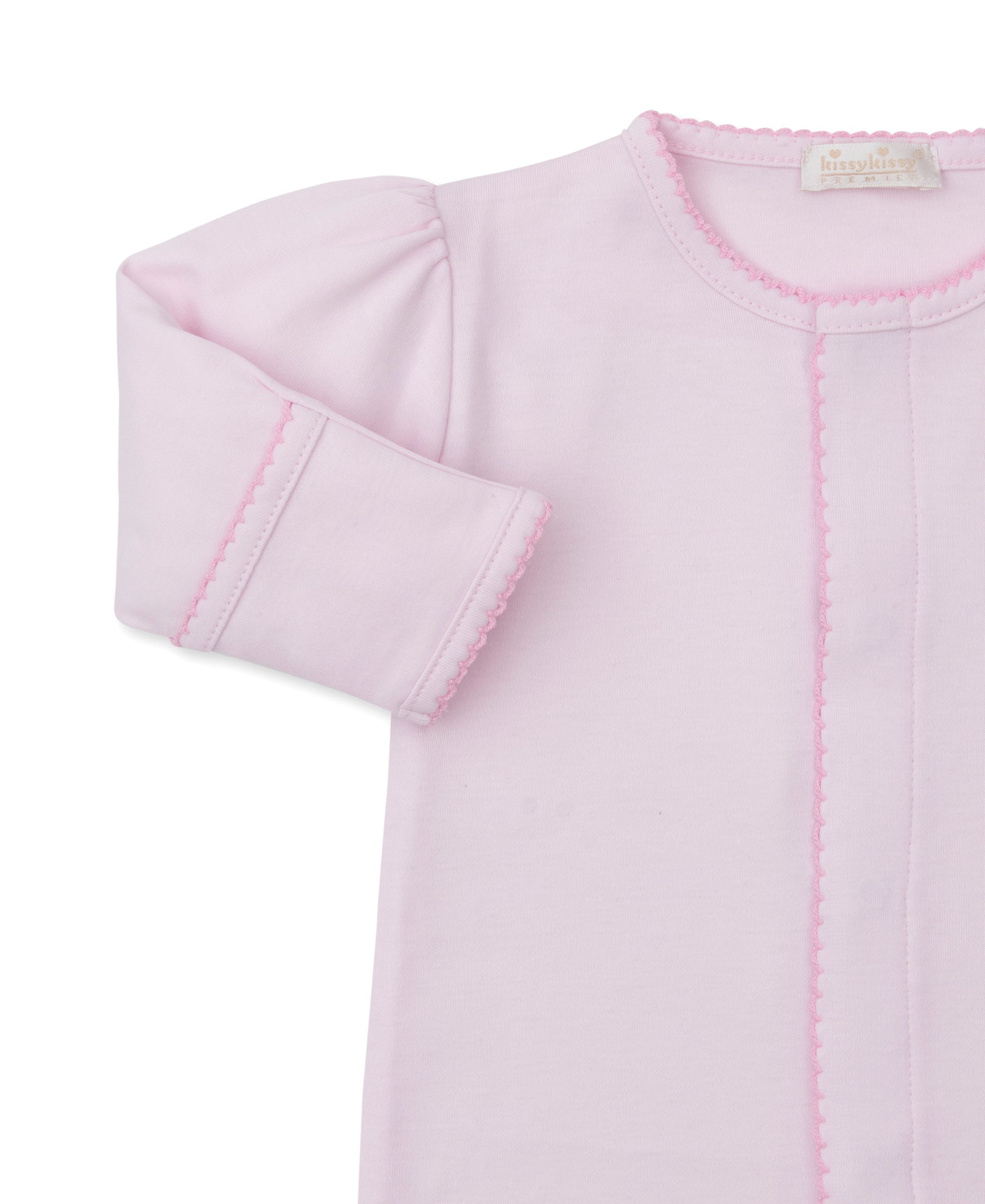 Premier Noah's Ark Pink Hand Emb. Footie - Kissy Kissy