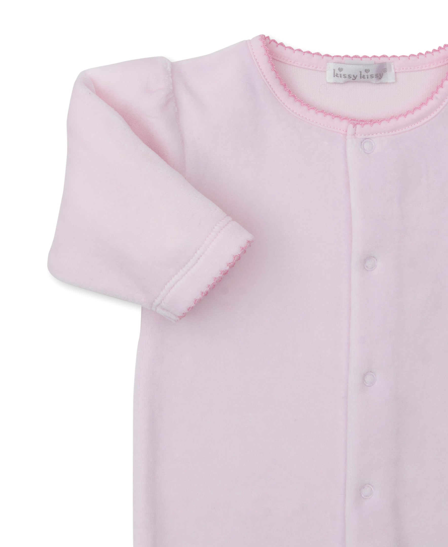 Vintage Toy Treasures Pink Velour Footie - Kissy Kissy