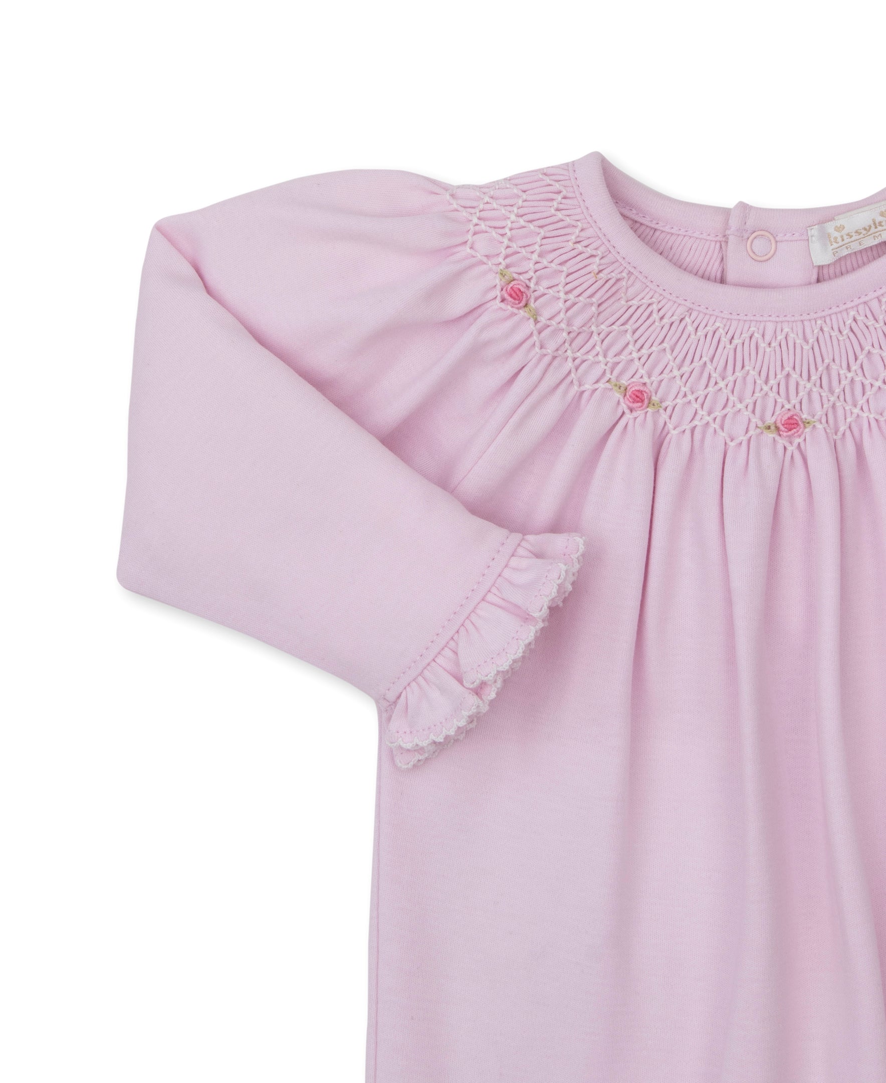 CLB Summer Bishop 26 Pink Hand Smocked Footie - Kissy Kissy