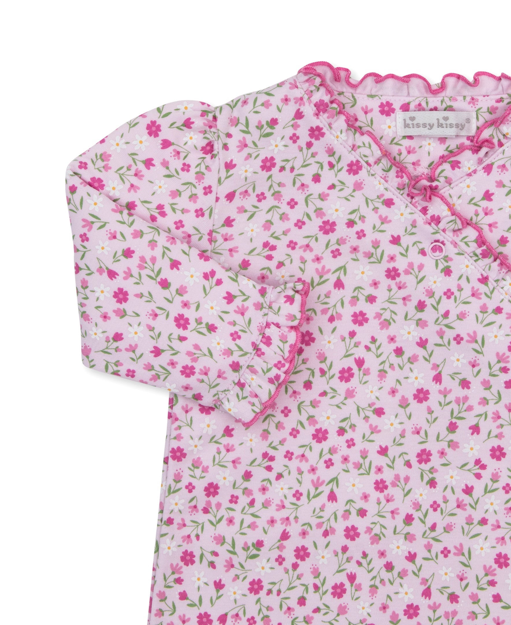 Pretty Petals Pink Footie