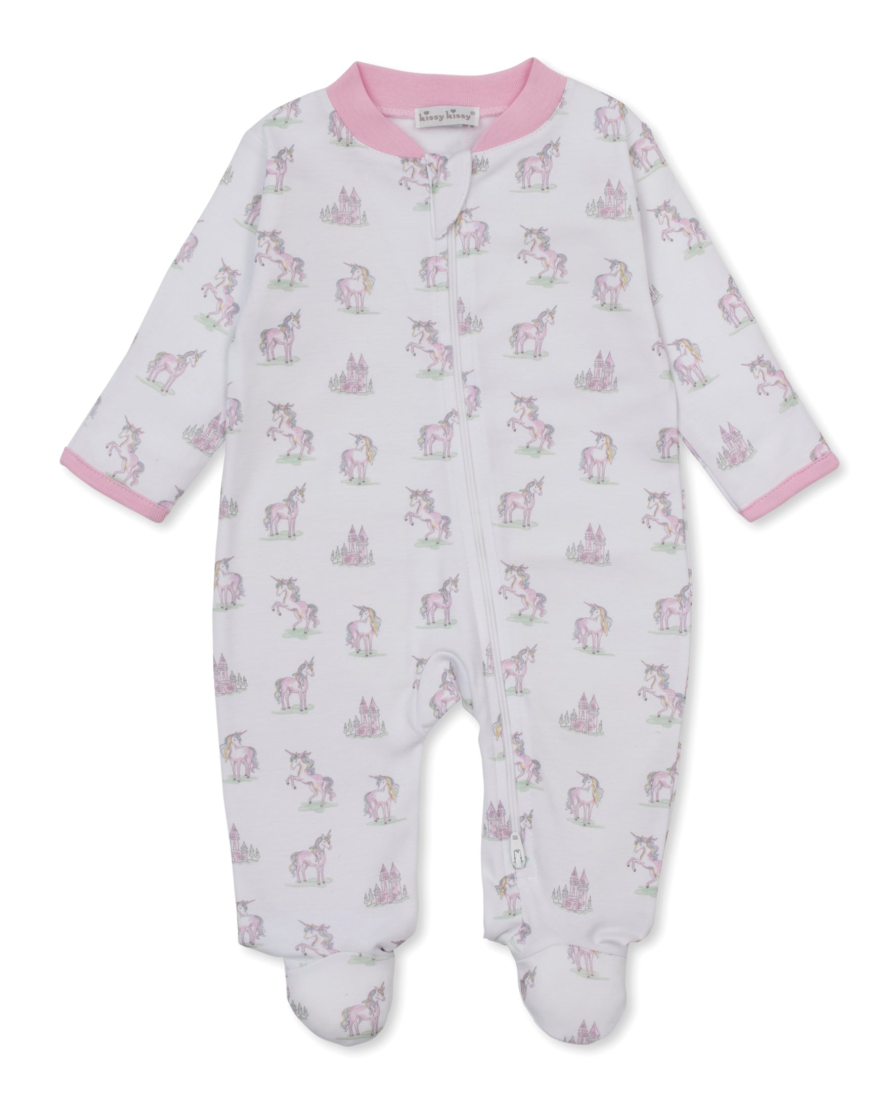 Magical Unicorns Zip Footie - Kissy Kissy