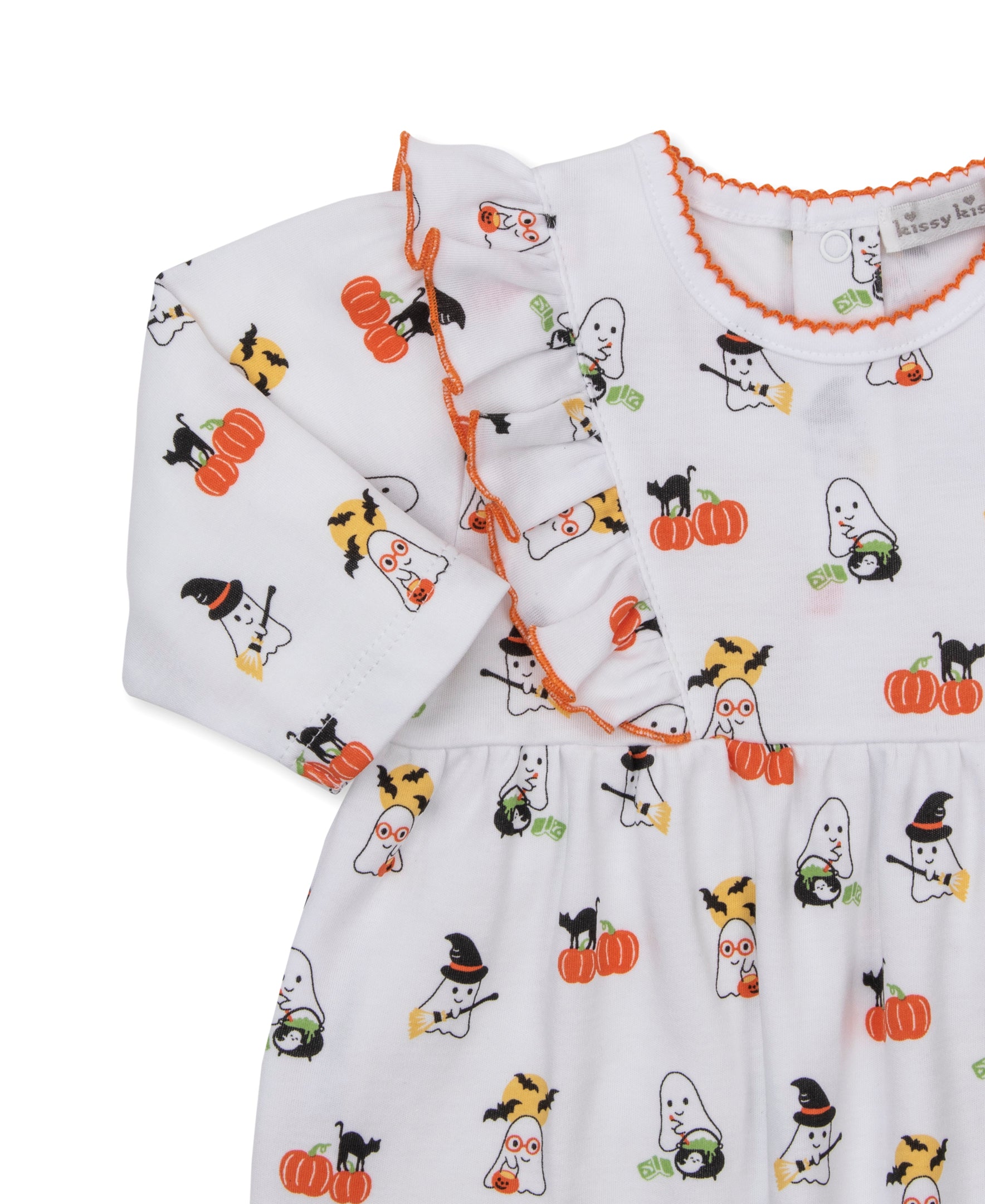 Halloween Ghosts Ruffle Playsuit