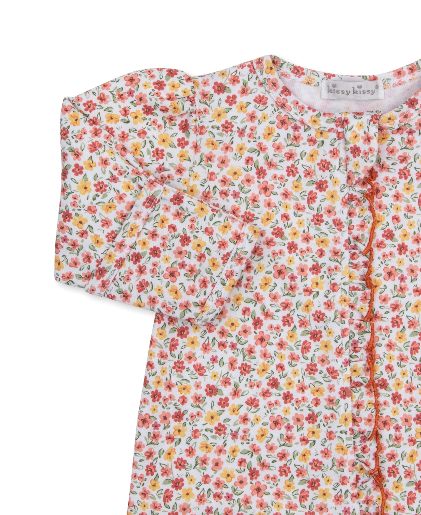Fall Floral Garden Floral Zip Footie