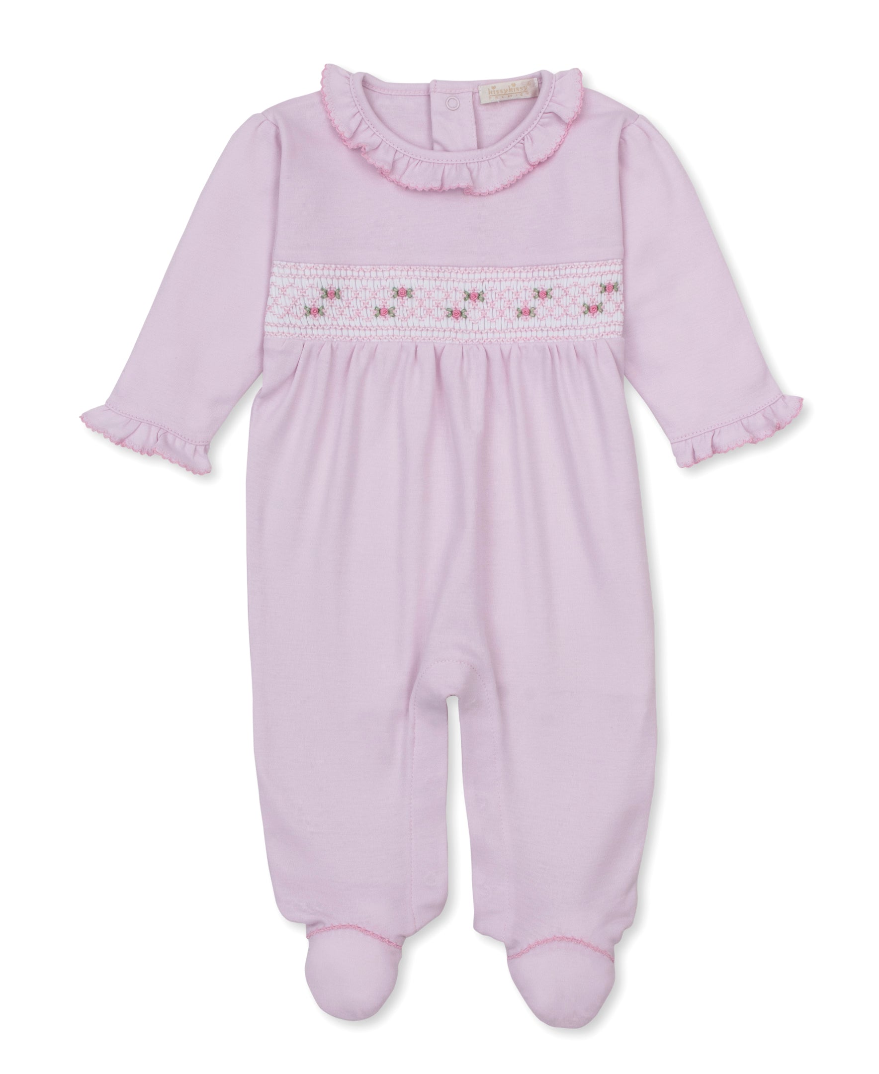 CLB Fall 26 Pink Hand Smocked Footie