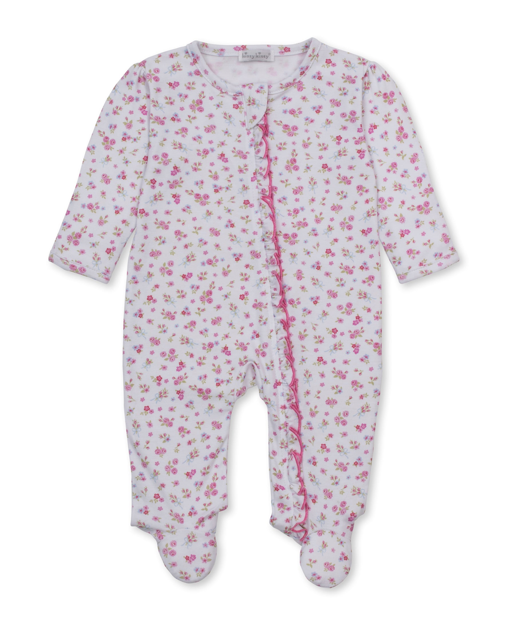 Rose Renaissance Zip Footie - Kissy Kissy
